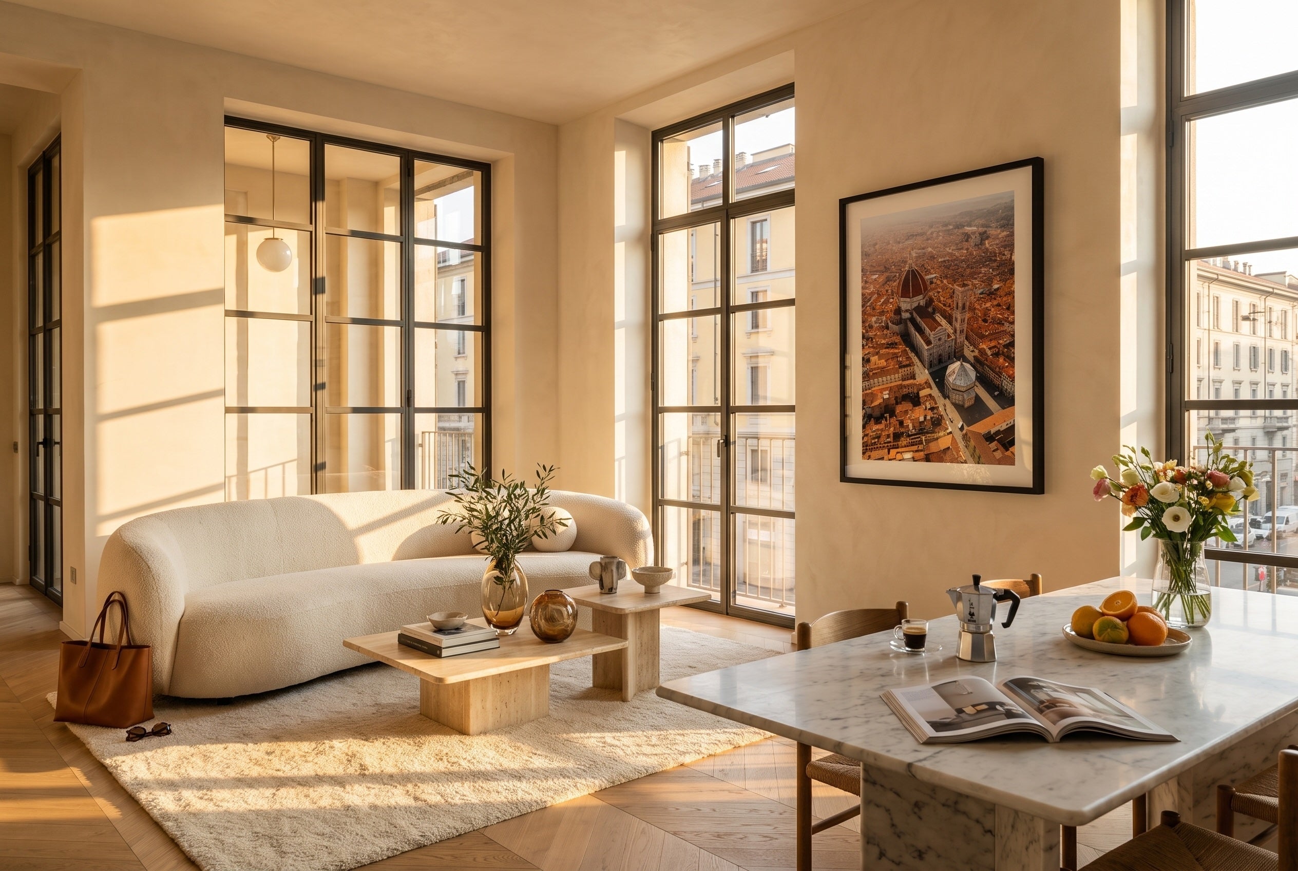 Florence From Above III Framed Print - Aerial by Peter Yan Studio