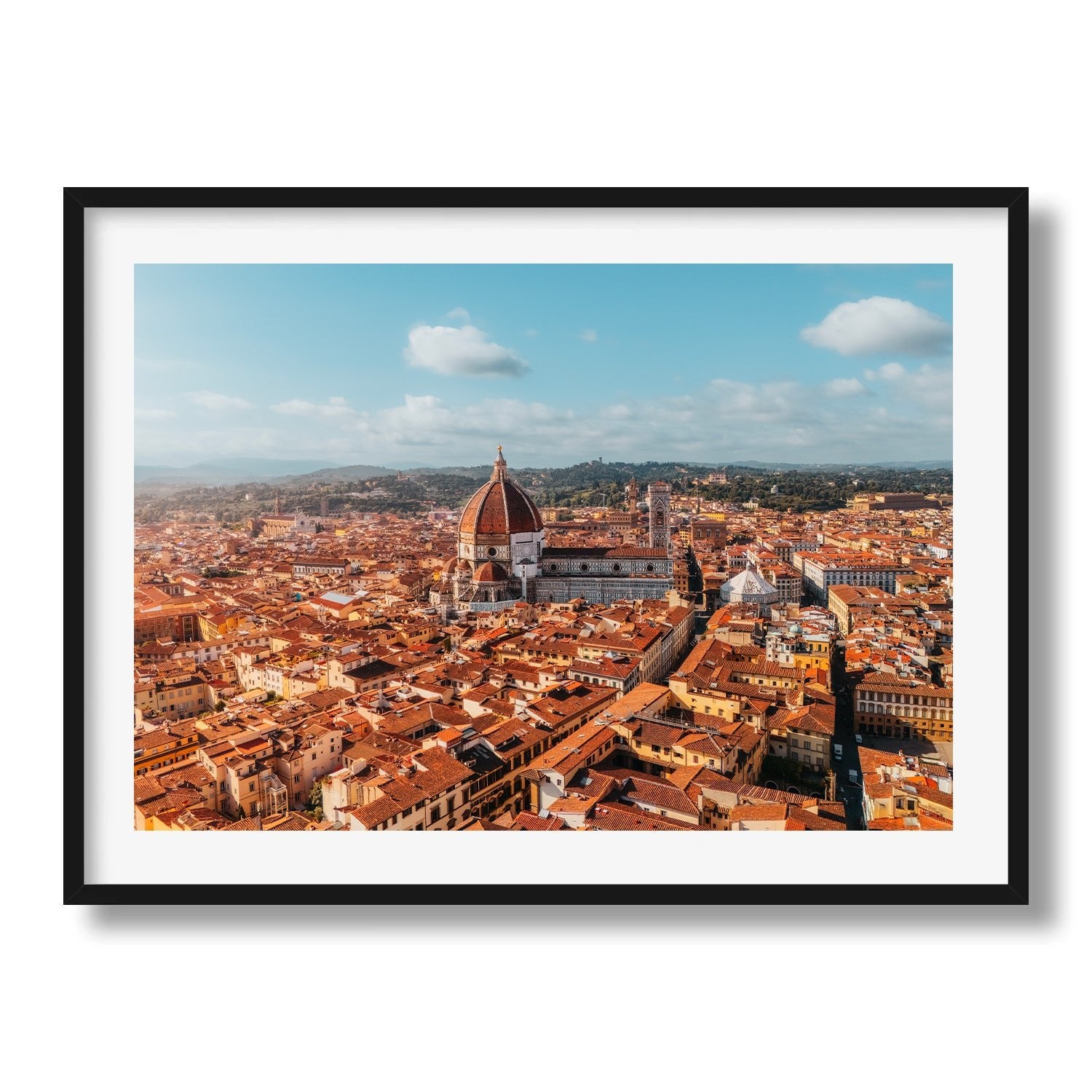 Florence From Above - Peter Yan Studio Framed Photo Print Wall Art