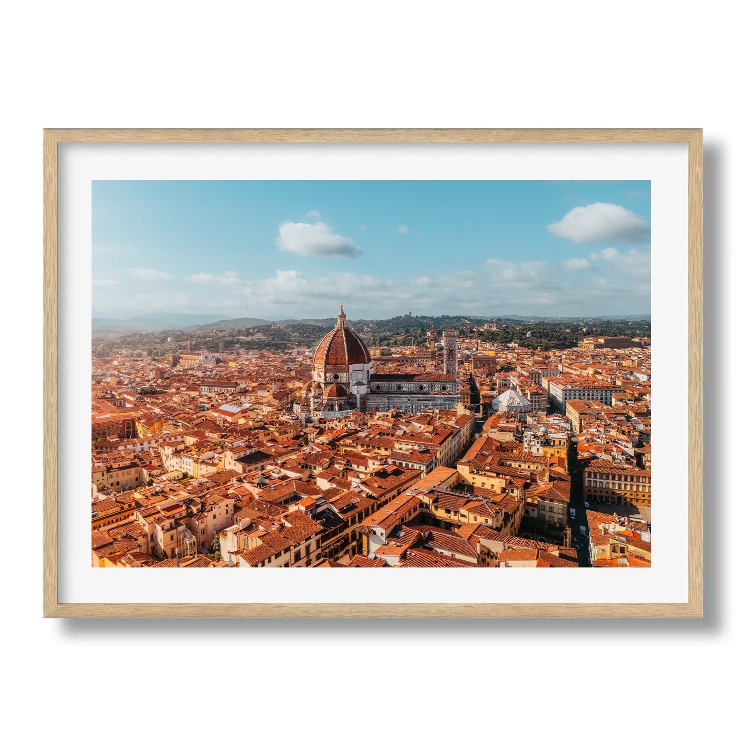 Florence From Above - Peter Yan Studio Framed Photo Print Wall Art