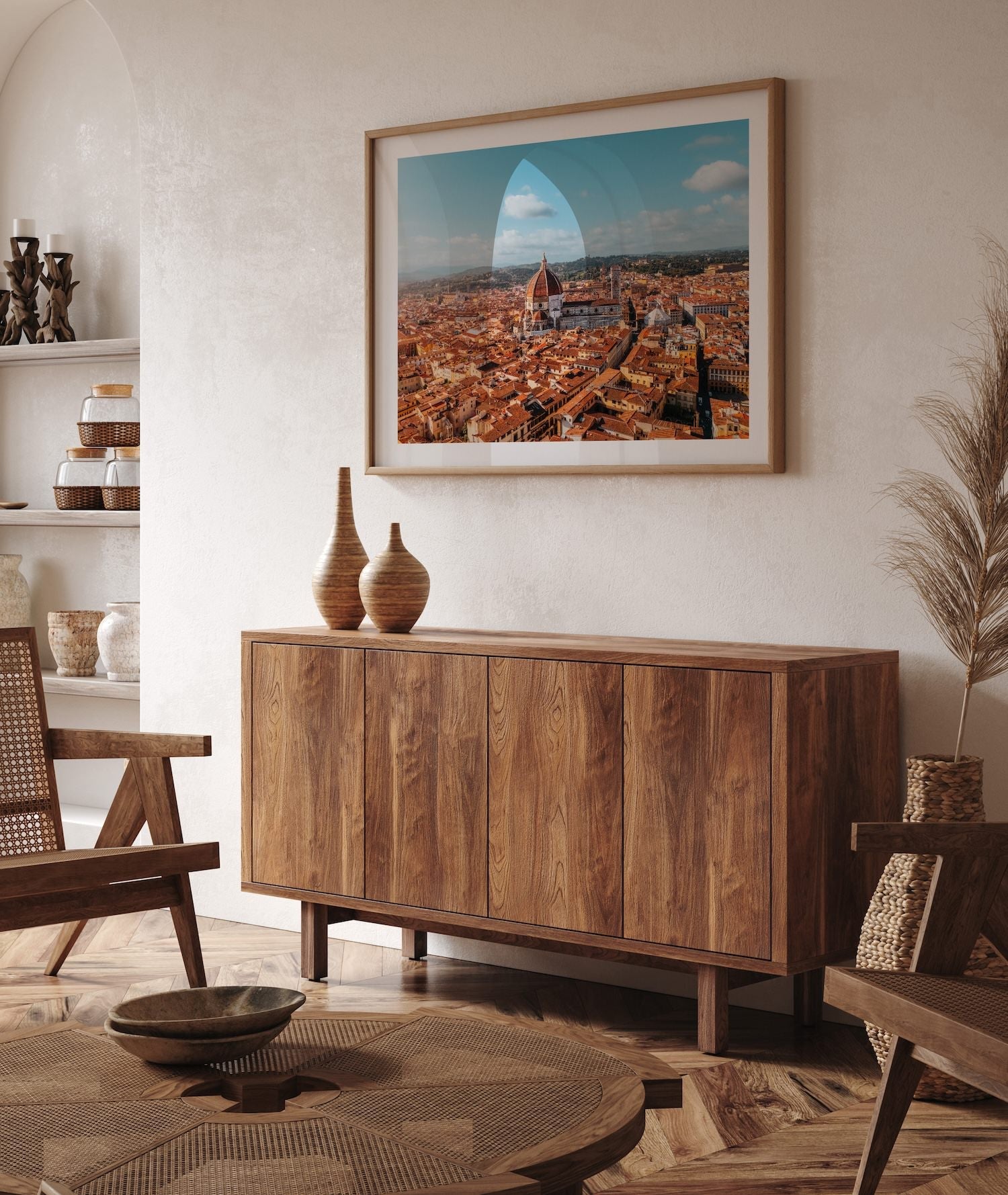 Florence From Above - Peter Yan Studio Framed Photo Print Wall Art
