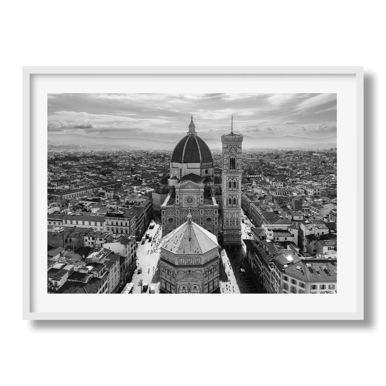 Florence In Black and White - Peter Yan Studio Framed Photo Print Wall Art