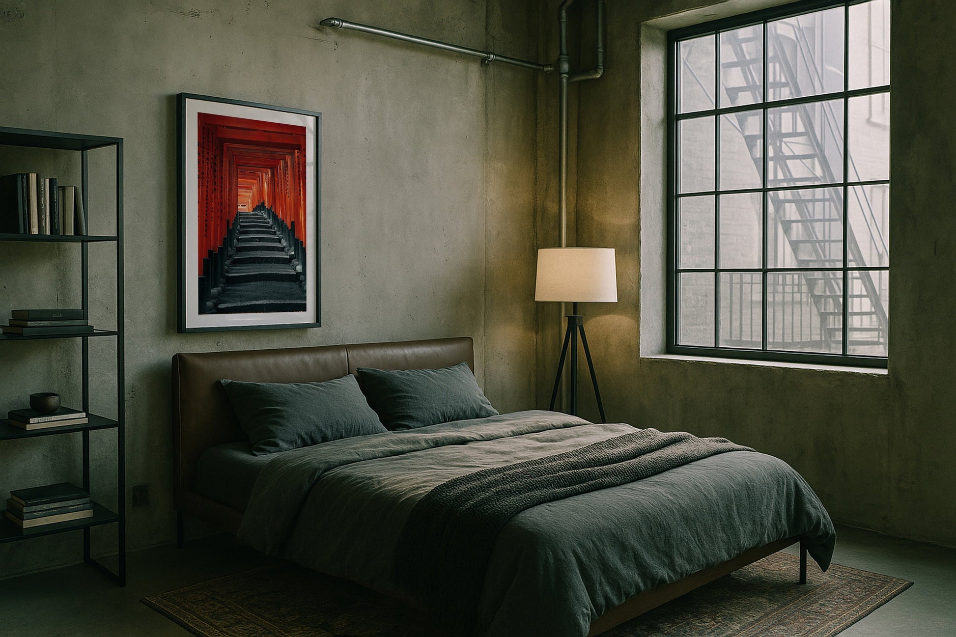 Fushimi Inari Shrine Torii Gates Framed Print - Architecture by Peter Yan Studio