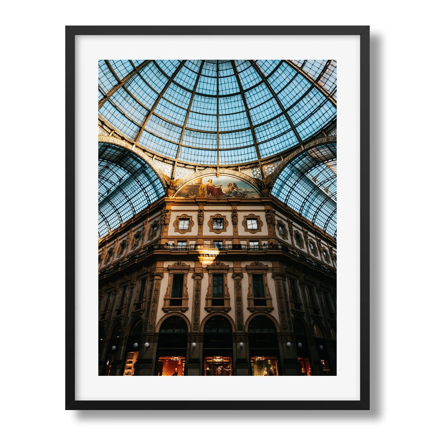 Galleria Vittorio Emanuele II Framed Print - Architecture by Peter Yan Studio