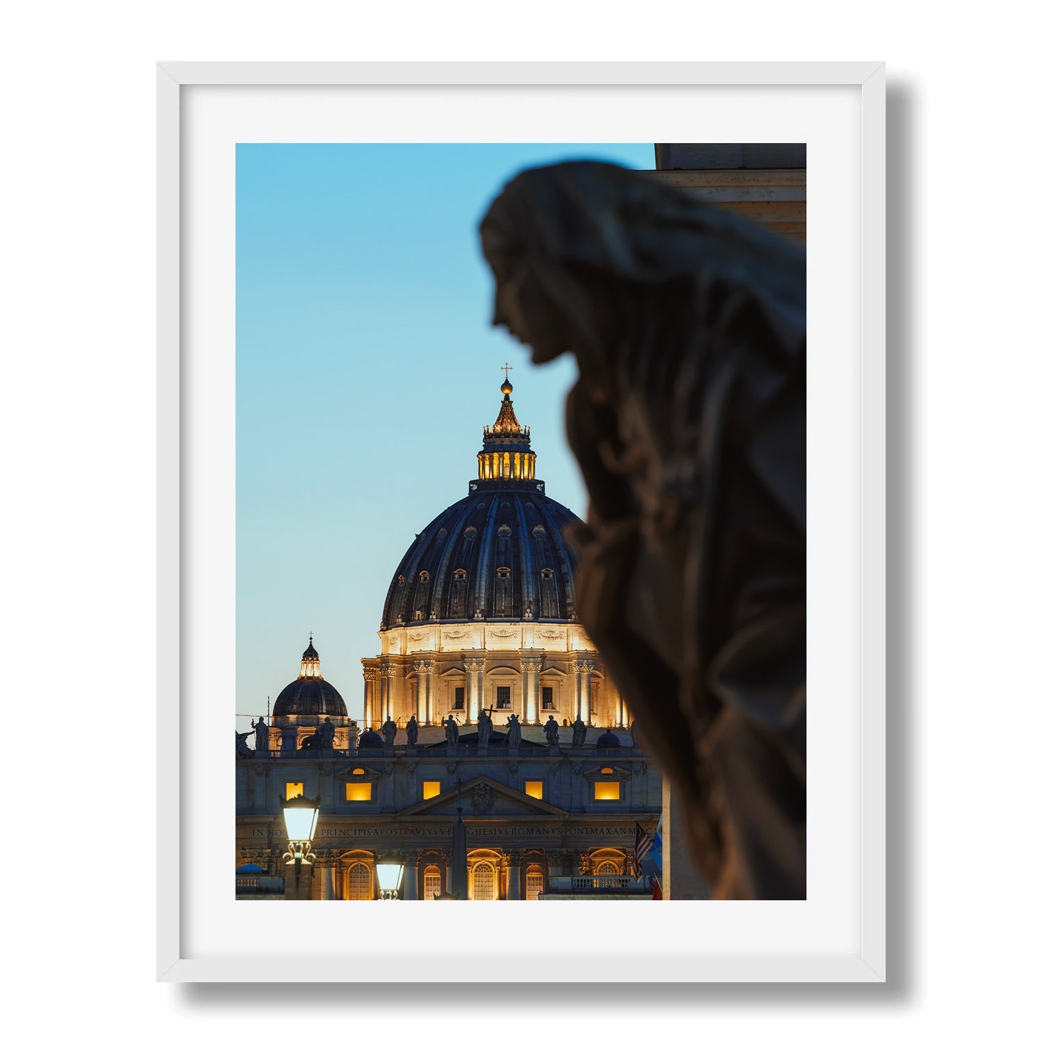 Guardian of the Basilica Framed Print - Architecture by Peter Yan Studio