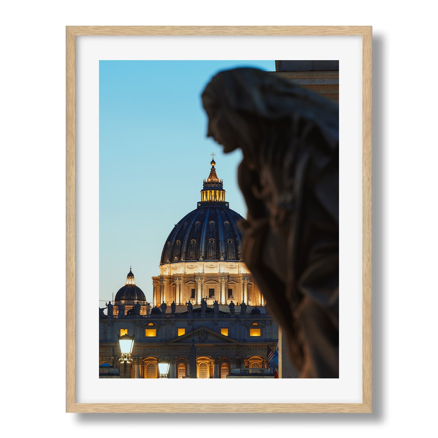 Guardian of the Basilica Framed Print - Architecture by Peter Yan Studio