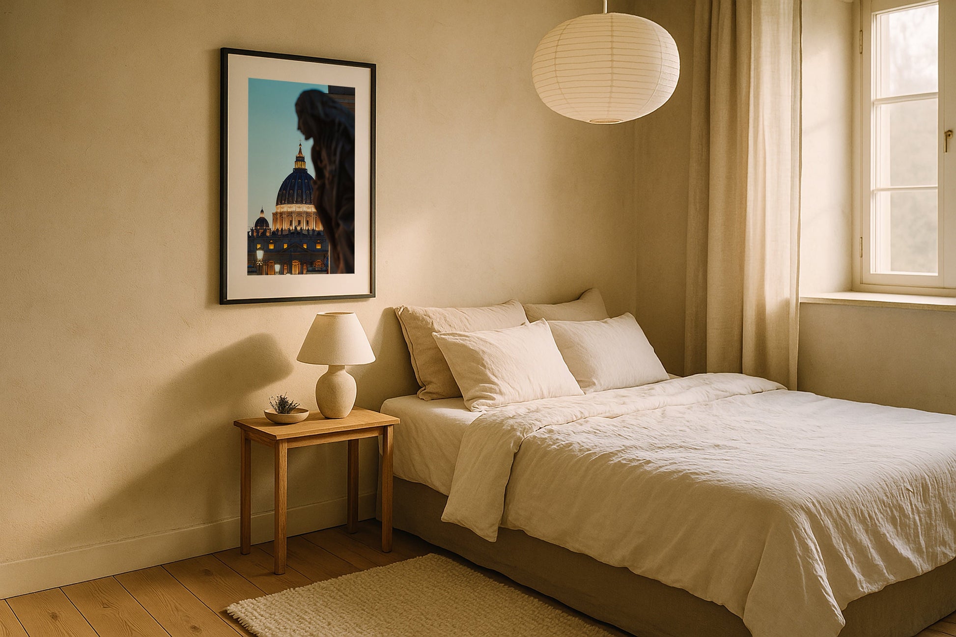 Guardian of the Basilica Framed Print - Architecture by Peter Yan Studio