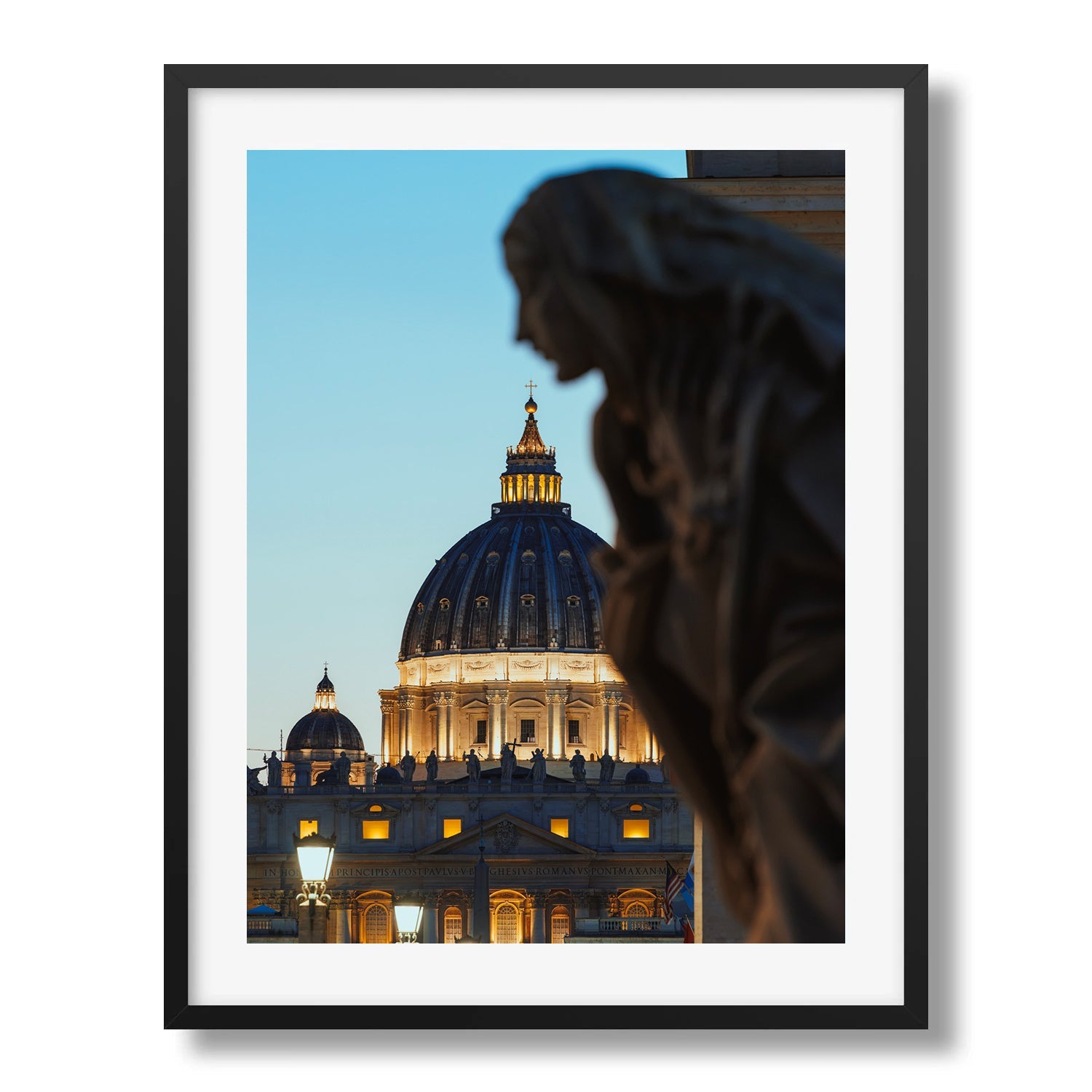 Guardian of the Basilica Framed Print - Architecture by Peter Yan Studio