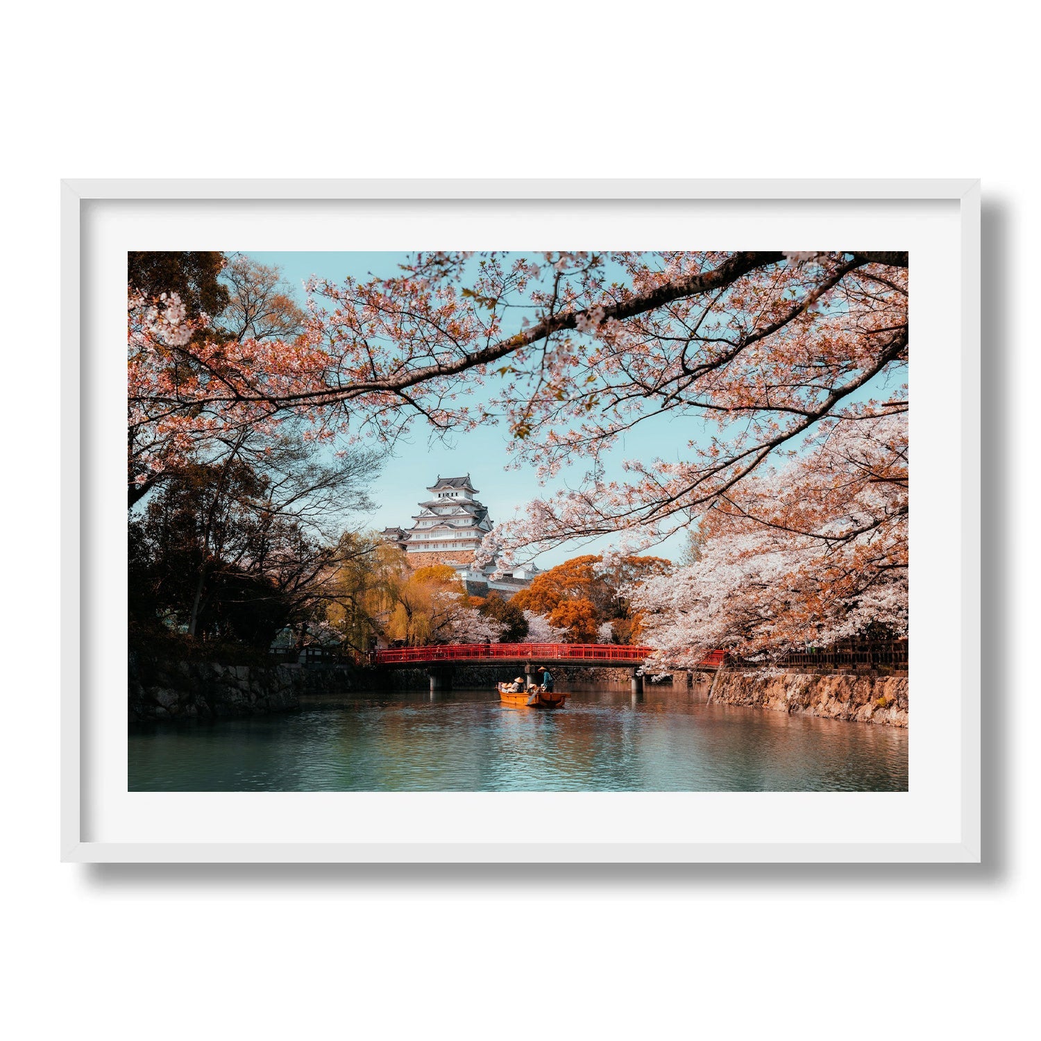 Himeji Castle Sakura - Peter Yan Studio Framed Photo Print Wall Art
