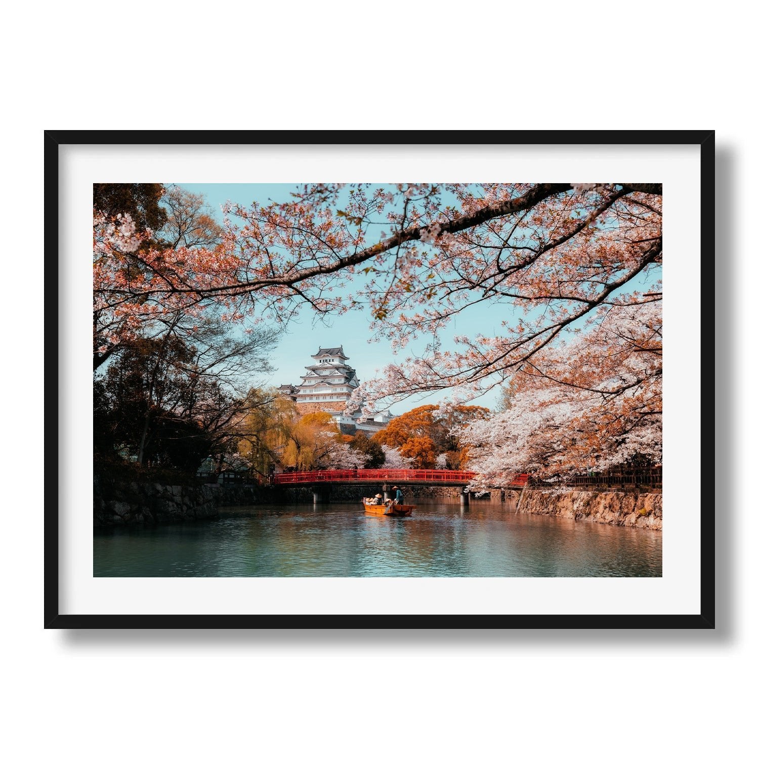 Himeji Castle Sakura - Peter Yan Studio Framed Photo Print Wall Art