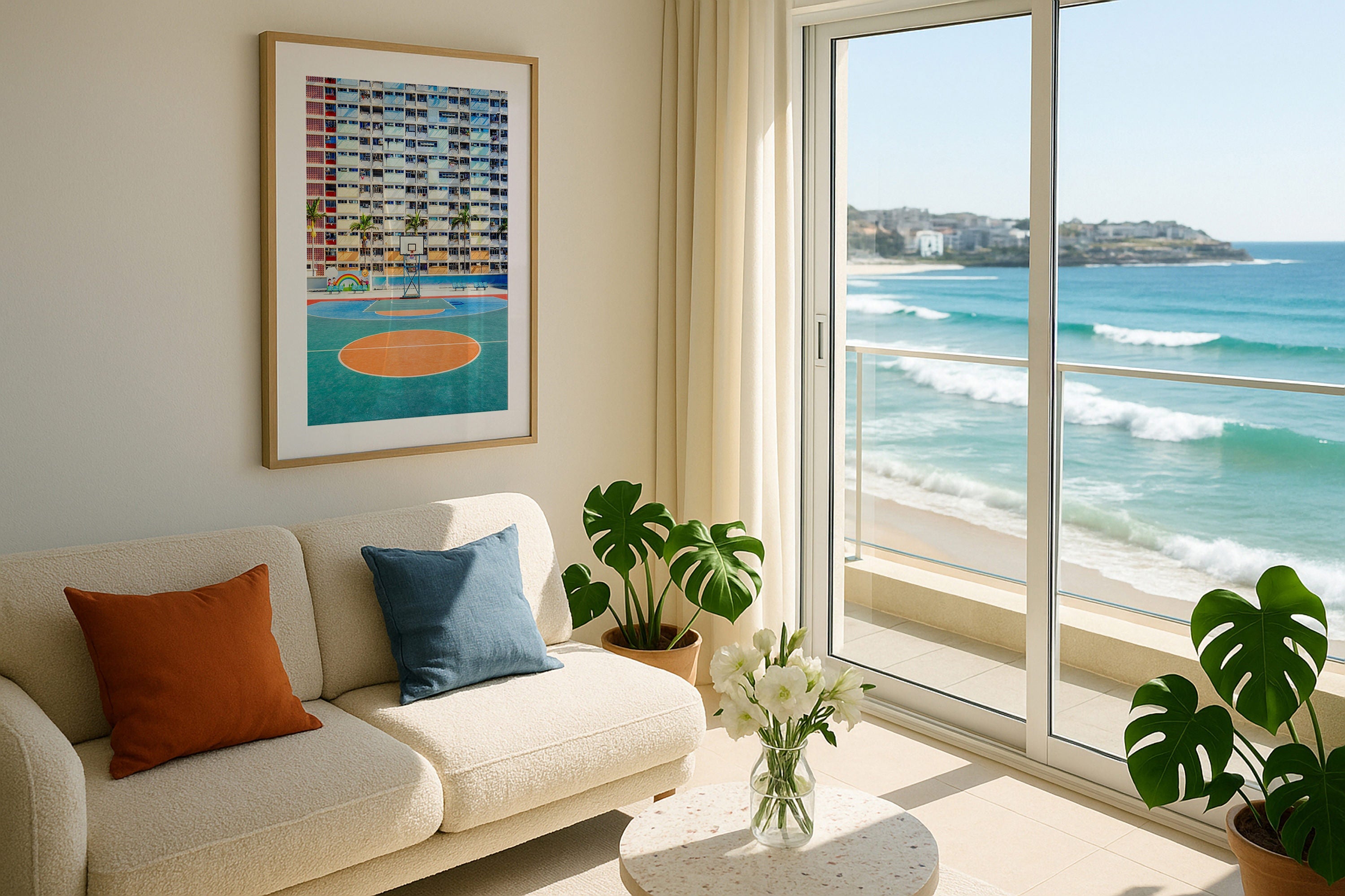 Hong Kong Rainbow Building Framed Print - Architecture by Peter Yan Studio