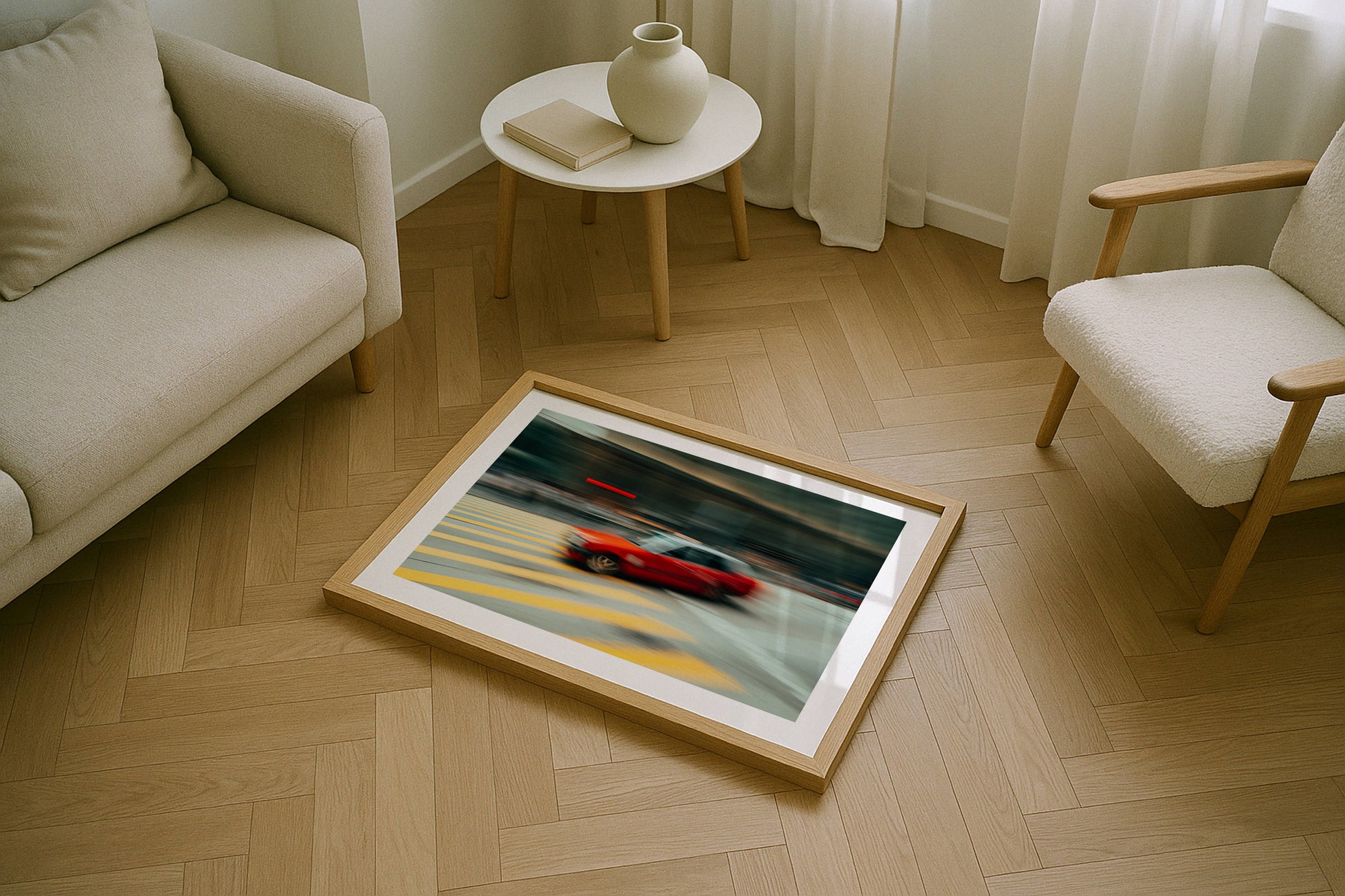 Hong Kong Red Taxi Framed Print - China by Peter Yan Studio