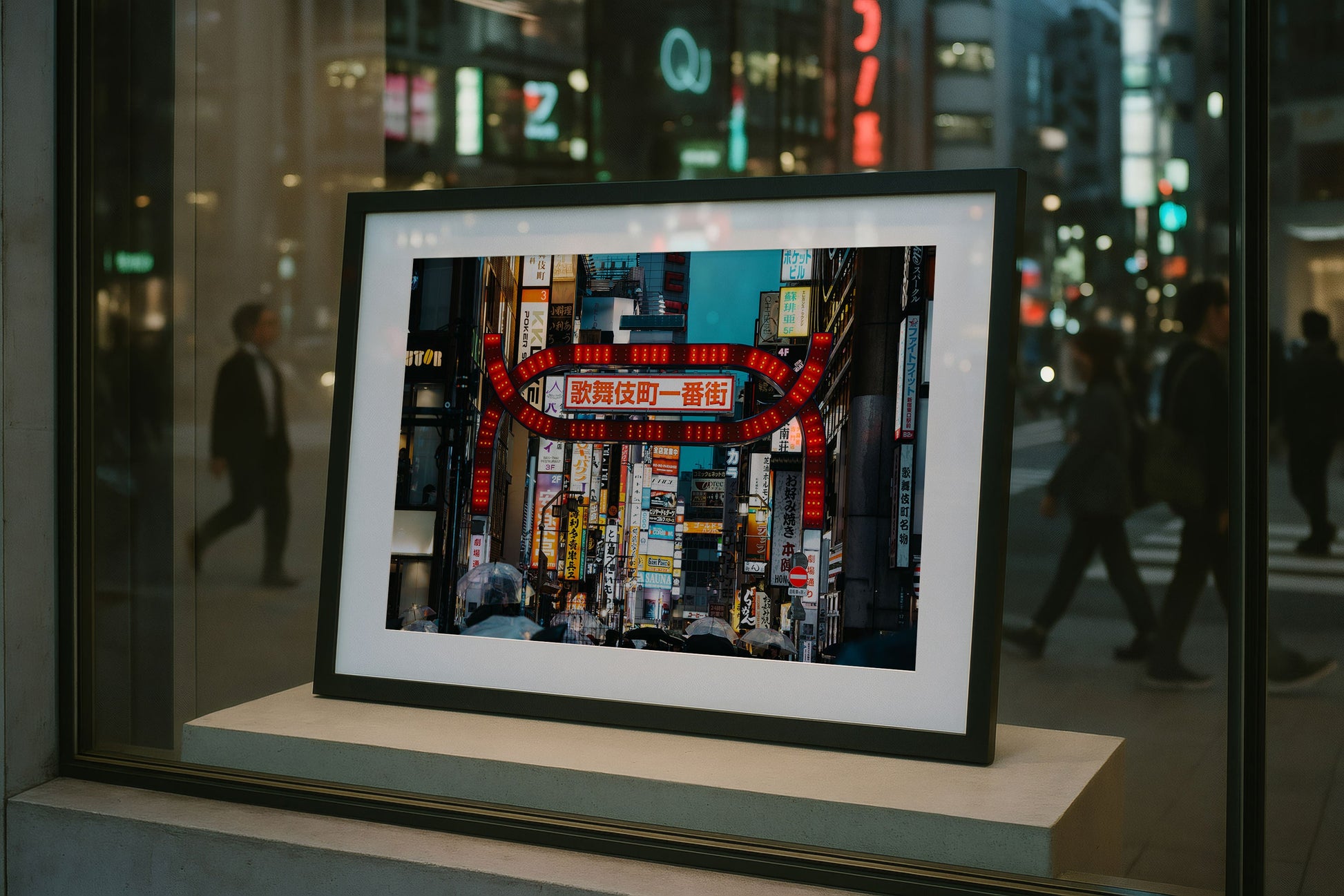 Kabukicho Shinjuku Tokyo Night II Framed Print - Architecture by Peter Yan Studio