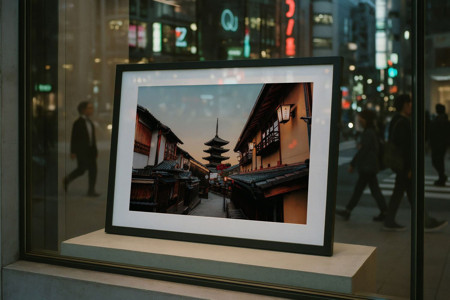 Kyoto Sunrise: Yasaka Pagoda II Framed Print - Architecture by Peter Yan Studio