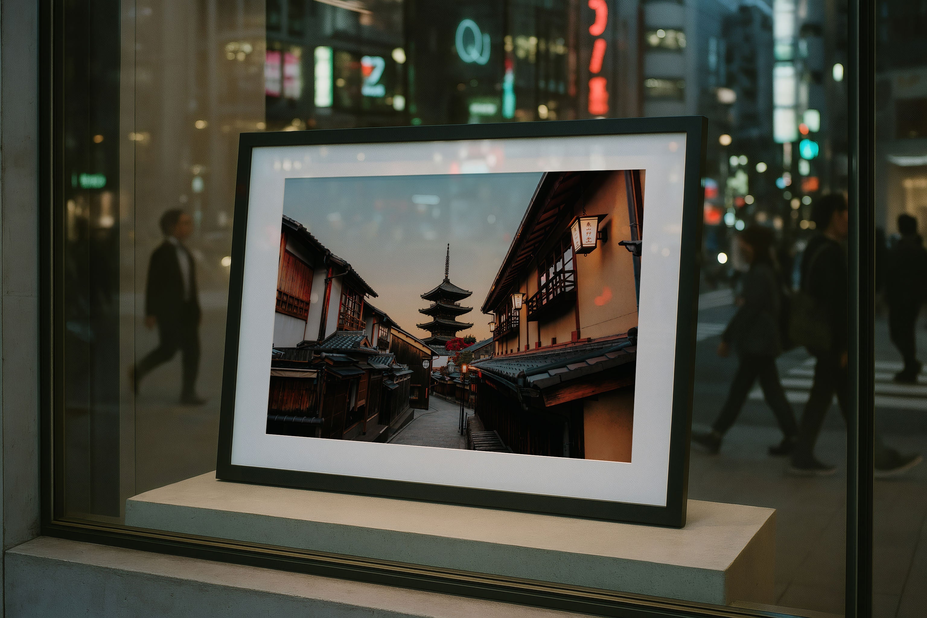 Kyoto Sunrise: Yasaka Pagoda II Framed Print - Architecture by Peter Yan Studio