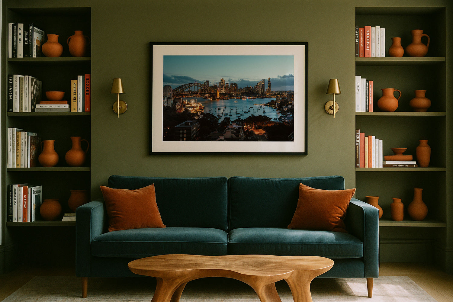 Lavender Bay Sydney Blue Hour II Framed Print - Architecture by Peter Yan Studio
