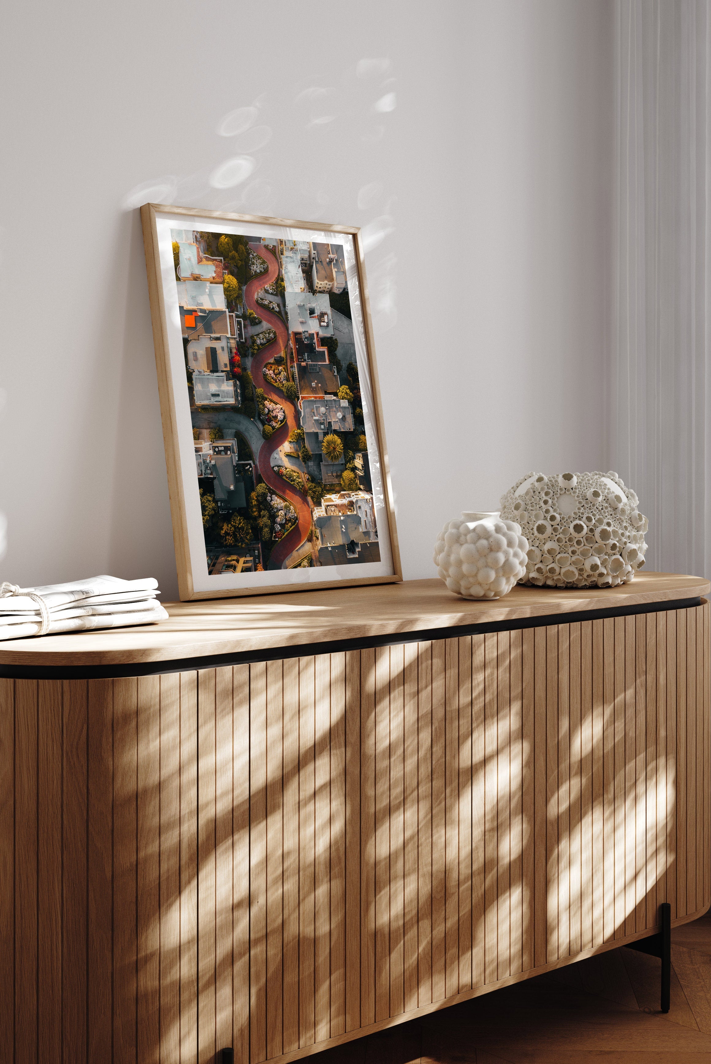 Lombard Street From Above - Peter Yan Studio Framed Photo Print Wall Art