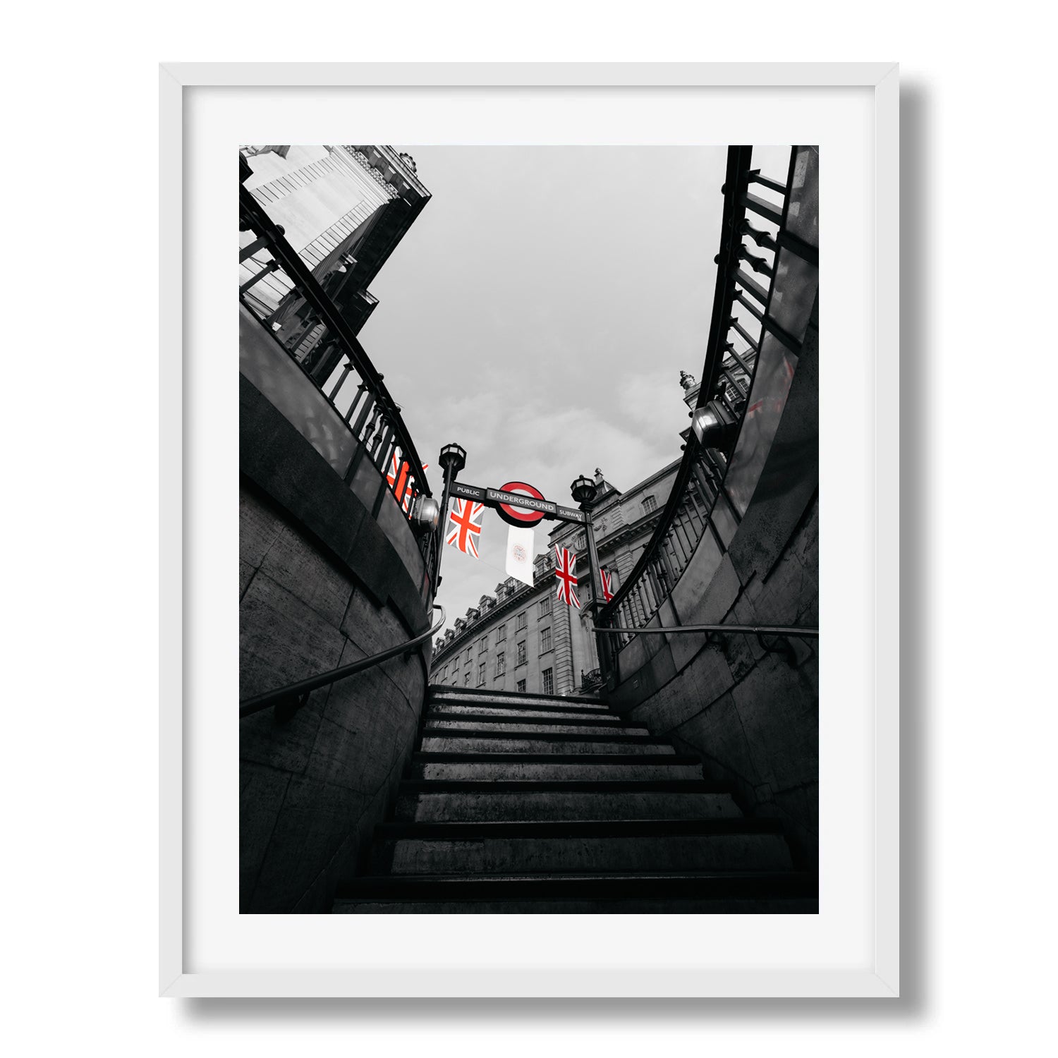 London Piccadilly Circus Underground Entrance - Peter Yan Studio Framed Photo Print Wall Art