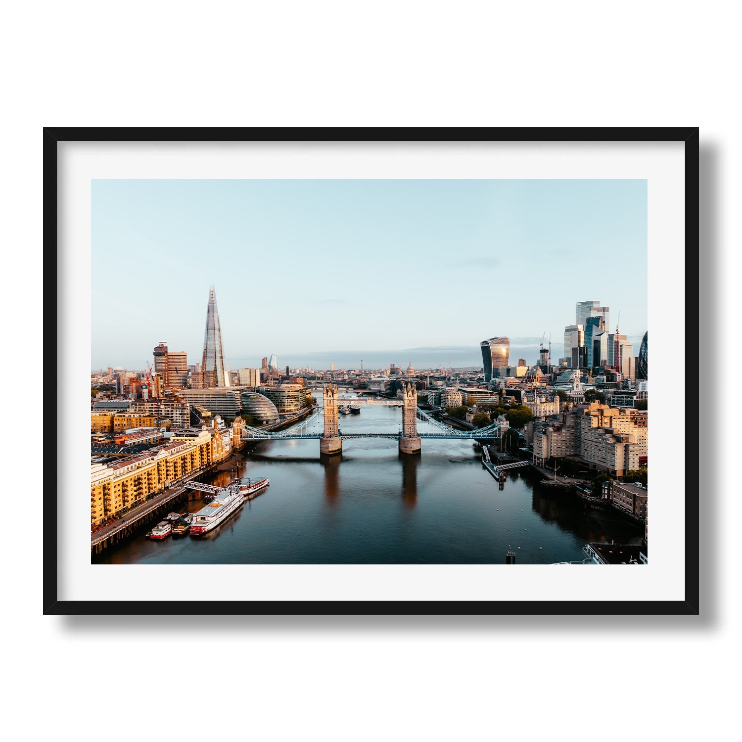 London Skyline II Framed Print - Architecture by Peter Yan Studio