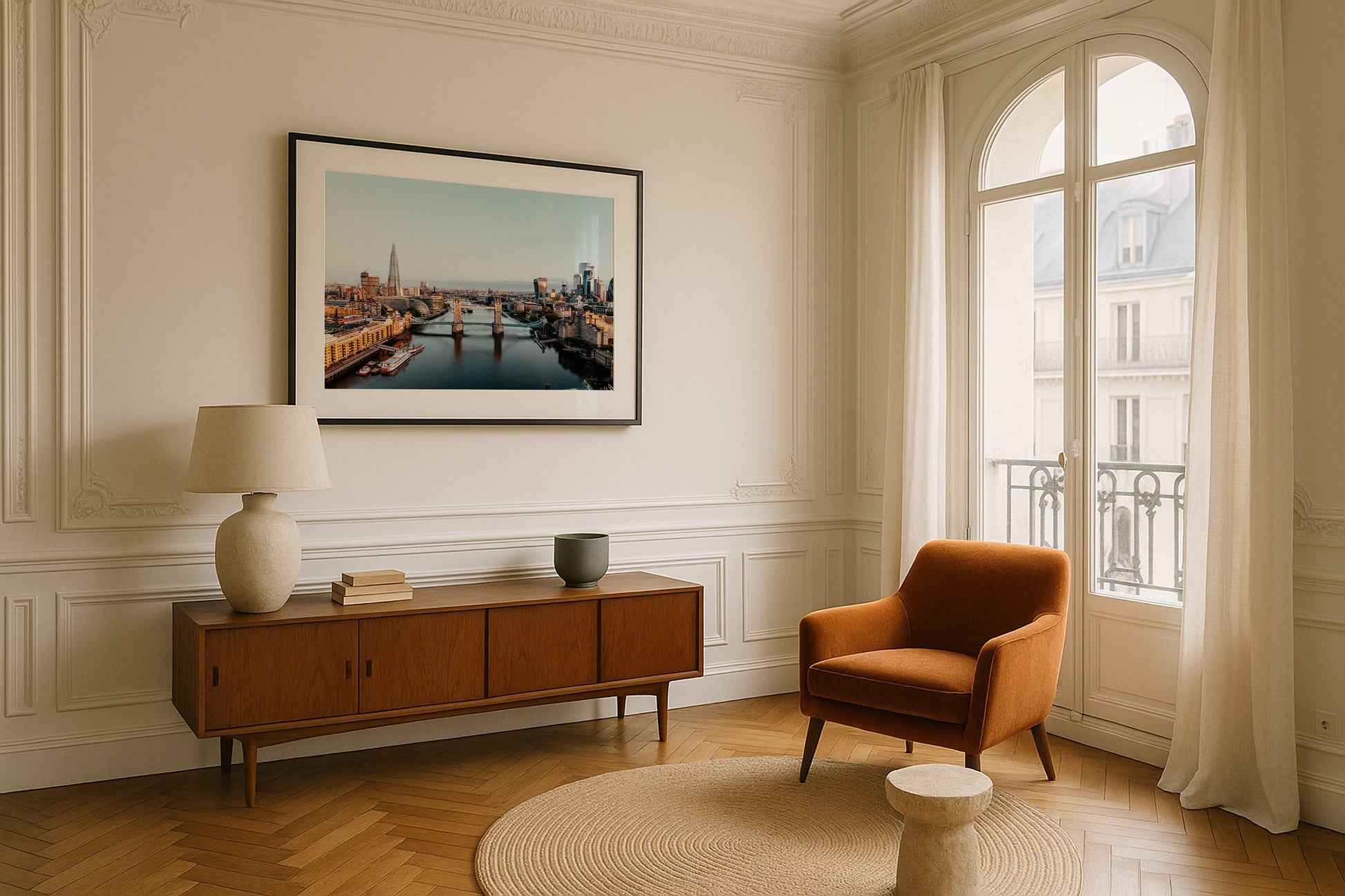 London Skyline II Framed Print - Architecture by Peter Yan Studio