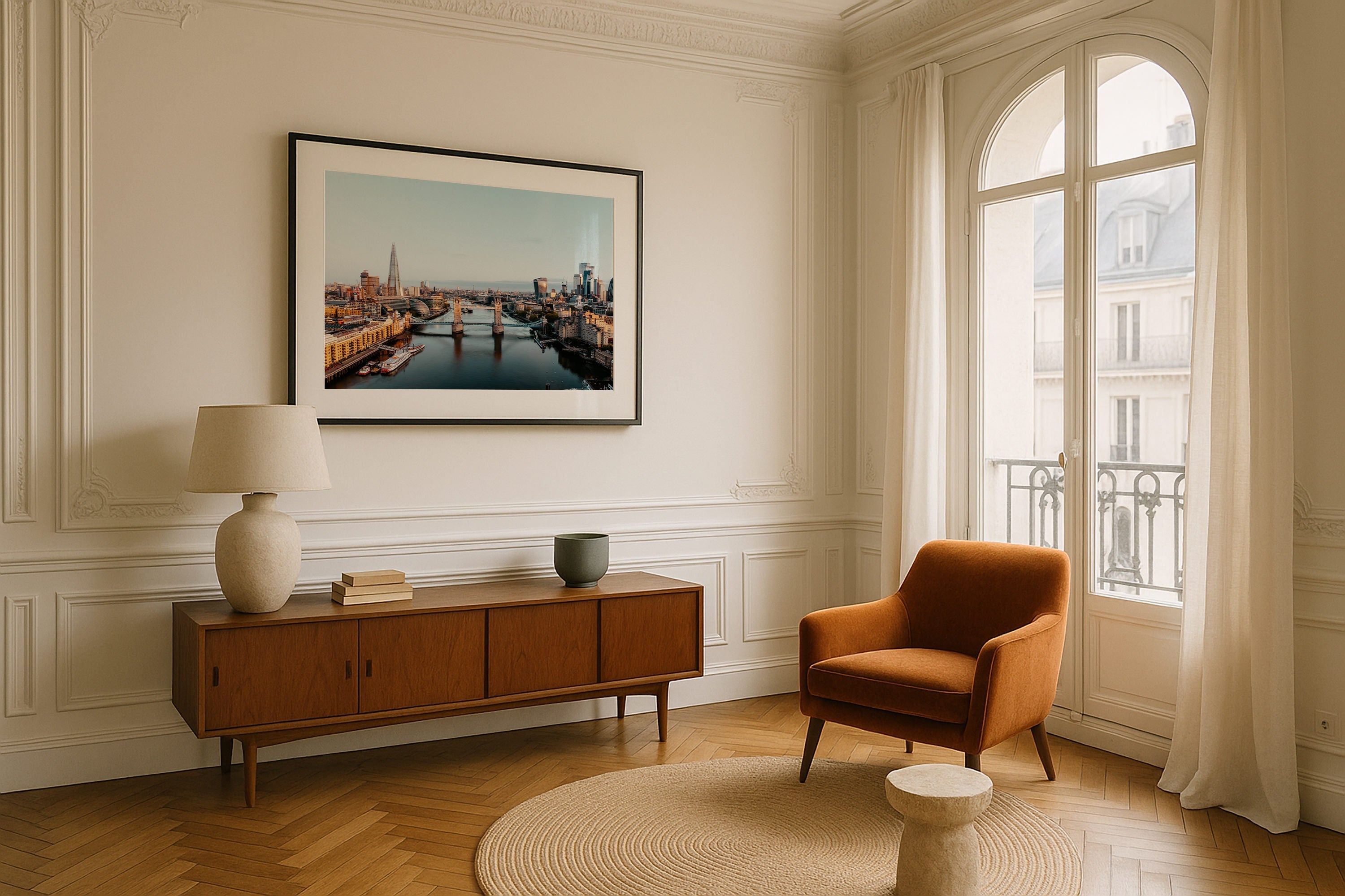 London Skyline II Framed Print - Architecture by Peter Yan Studio