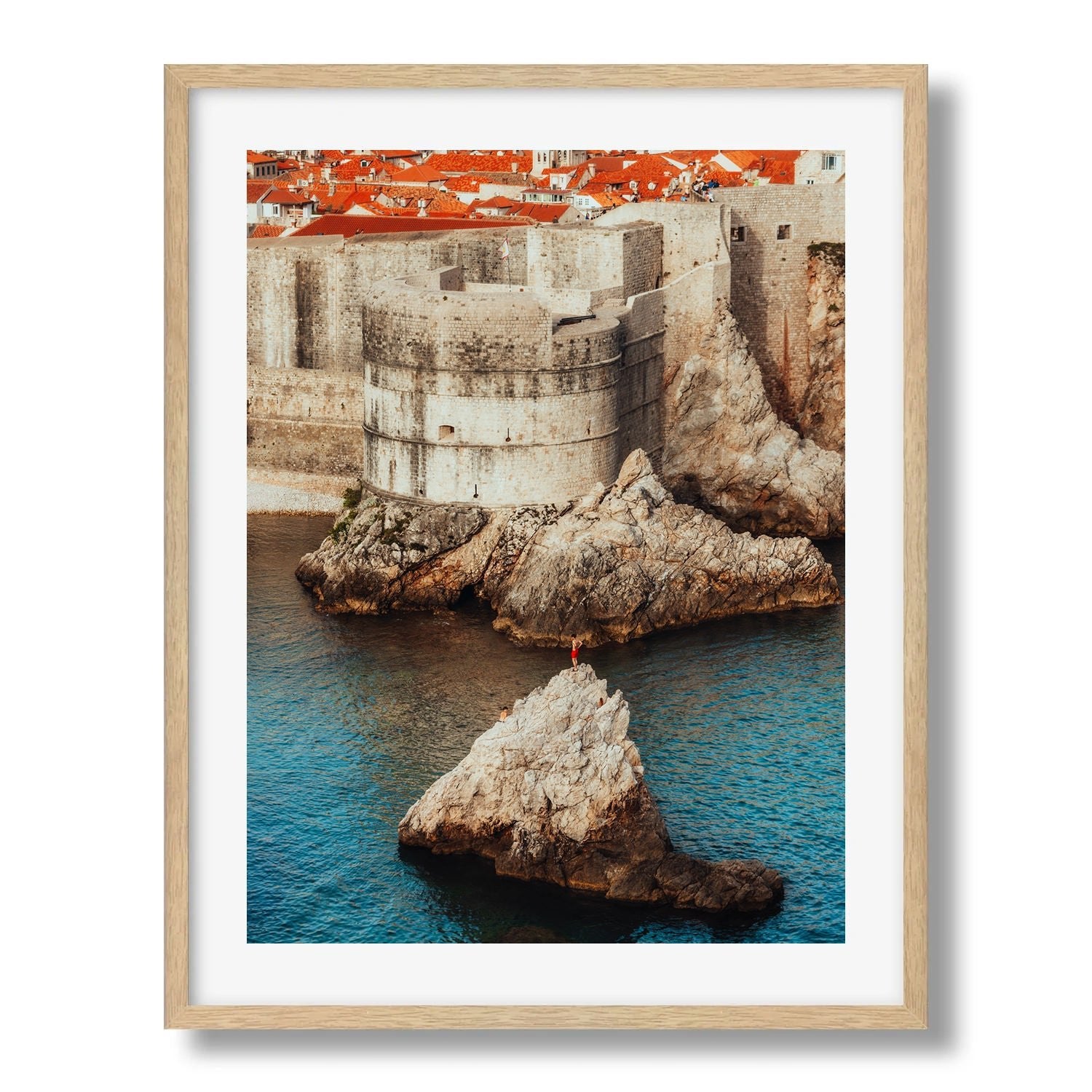 Majestic Walls of Dubrovnik - Peter Yan Studio Framed Photo Print Wall Art