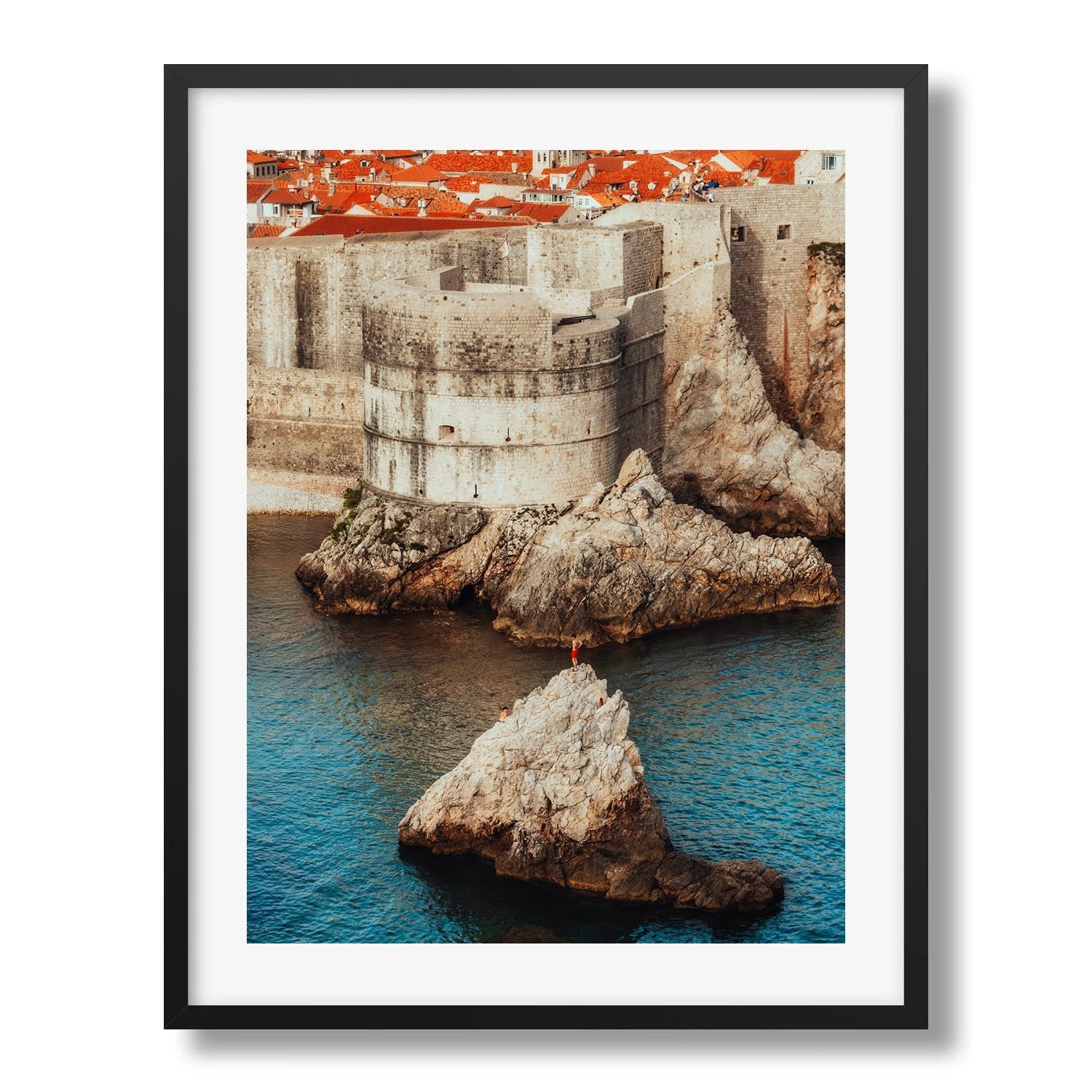 Majestic Walls of Dubrovnik - Peter Yan Studio Framed Photo Print Wall Art