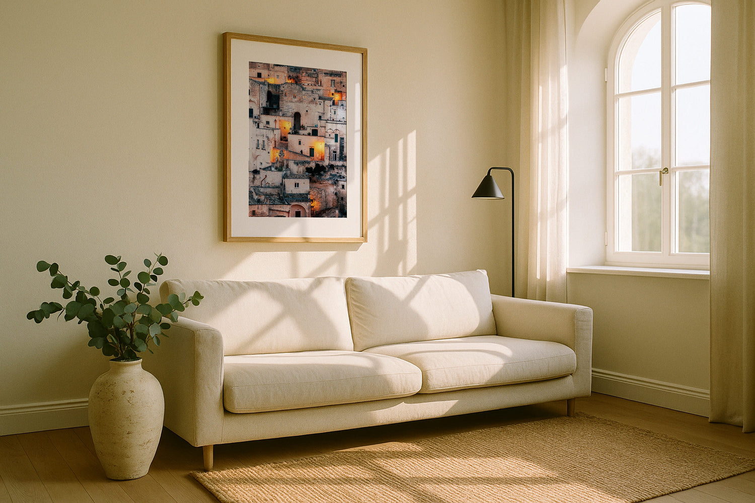 Matera Lights Framed Print - Architecture by Peter Yan Studio