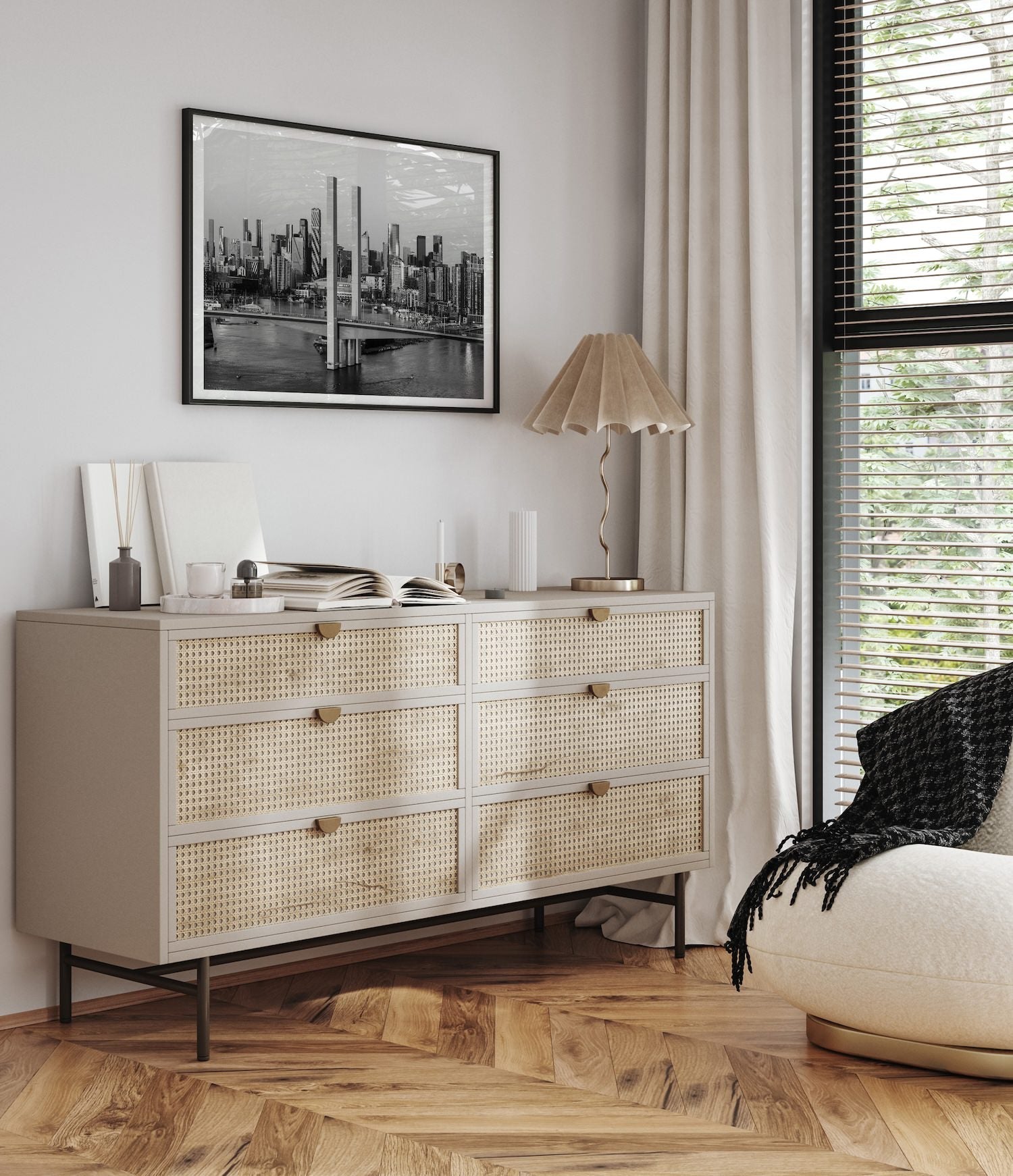 Melbourne’s Skyline Over Bolte Bridge - Peter Yan Studio Framed Photo Print Wall Art
