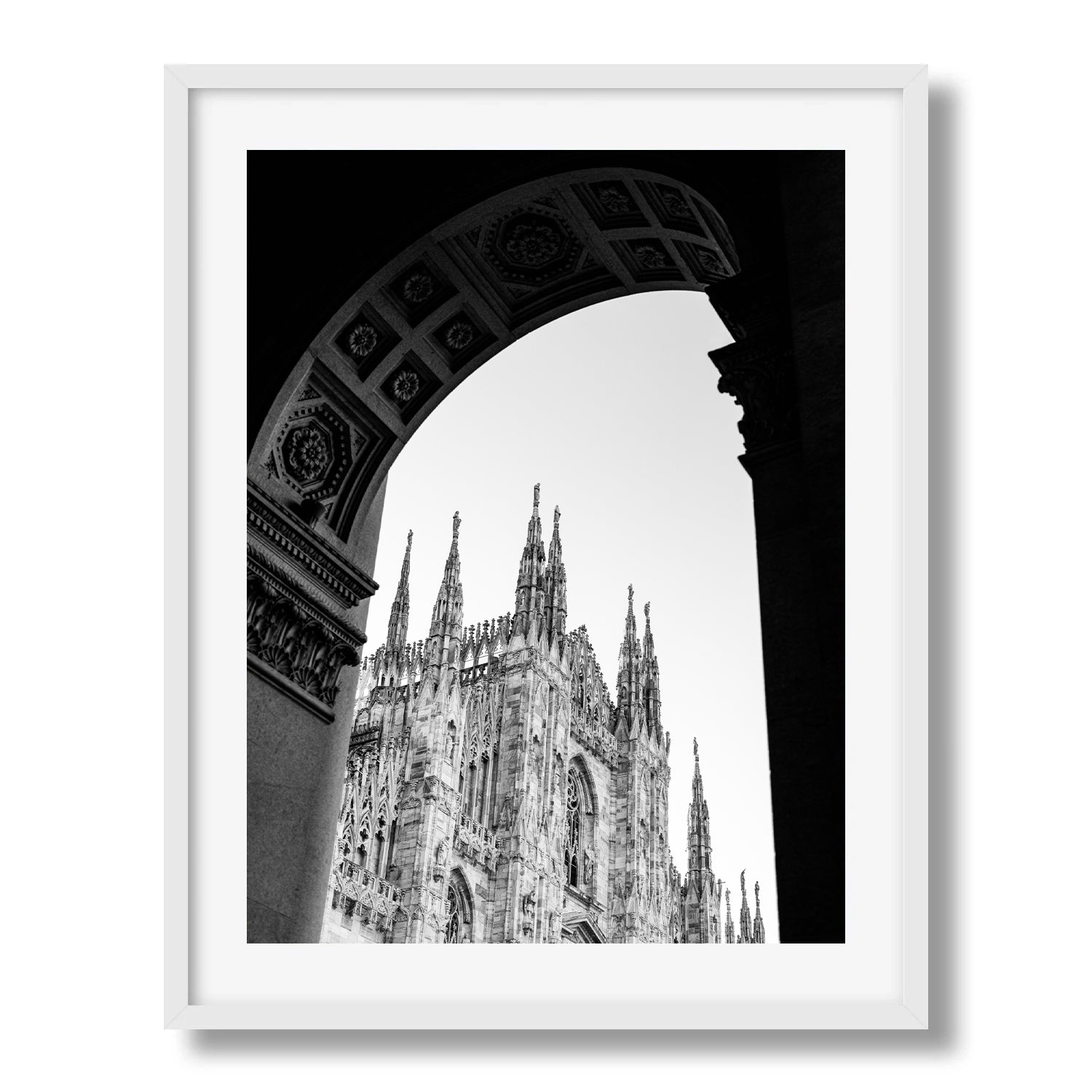 Milan Duomo Framed by Arch Framed Print - Architecture by Peter Yan Studio