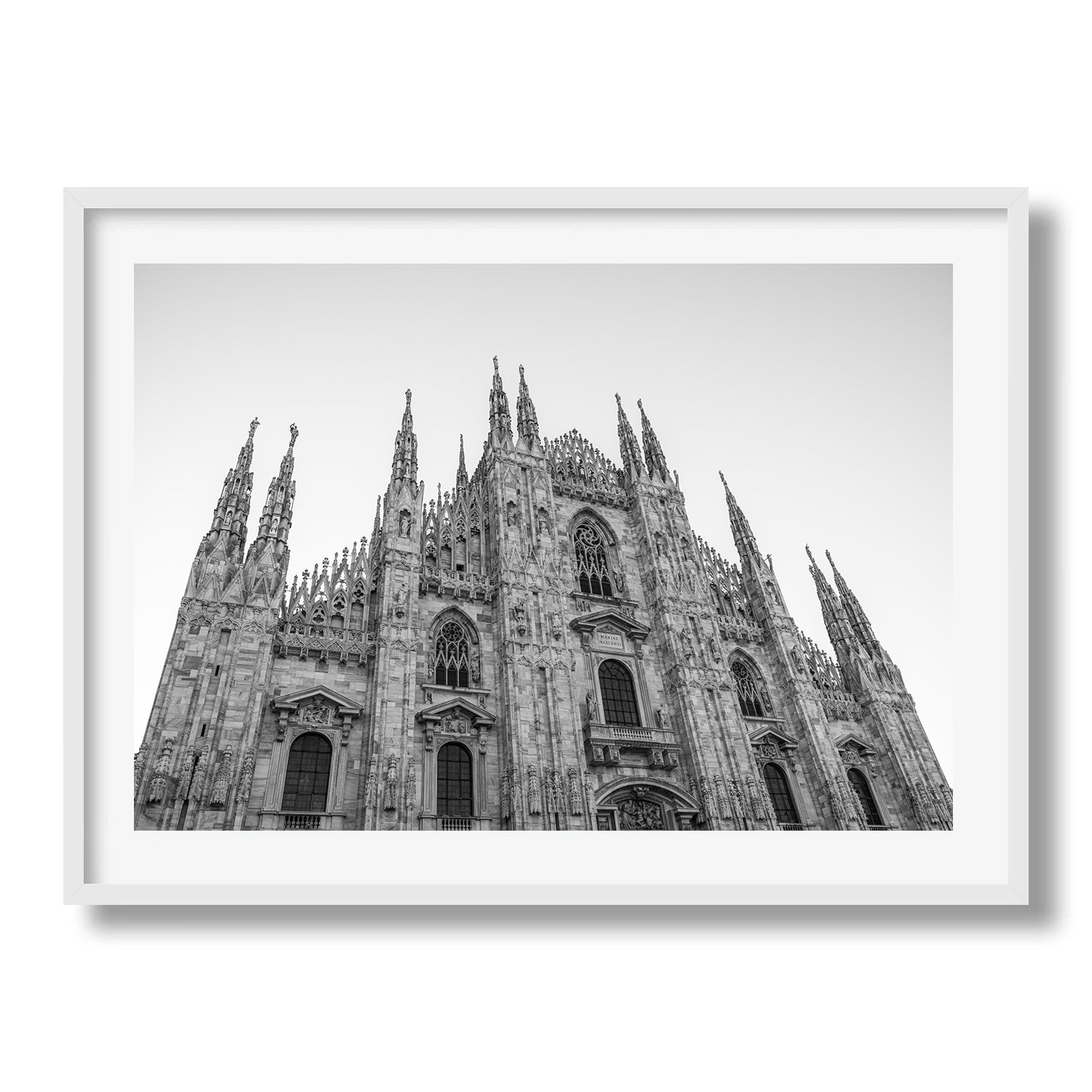 Milan Duomo in Monochrome Framed Print - Architecture by Peter Yan Studio
