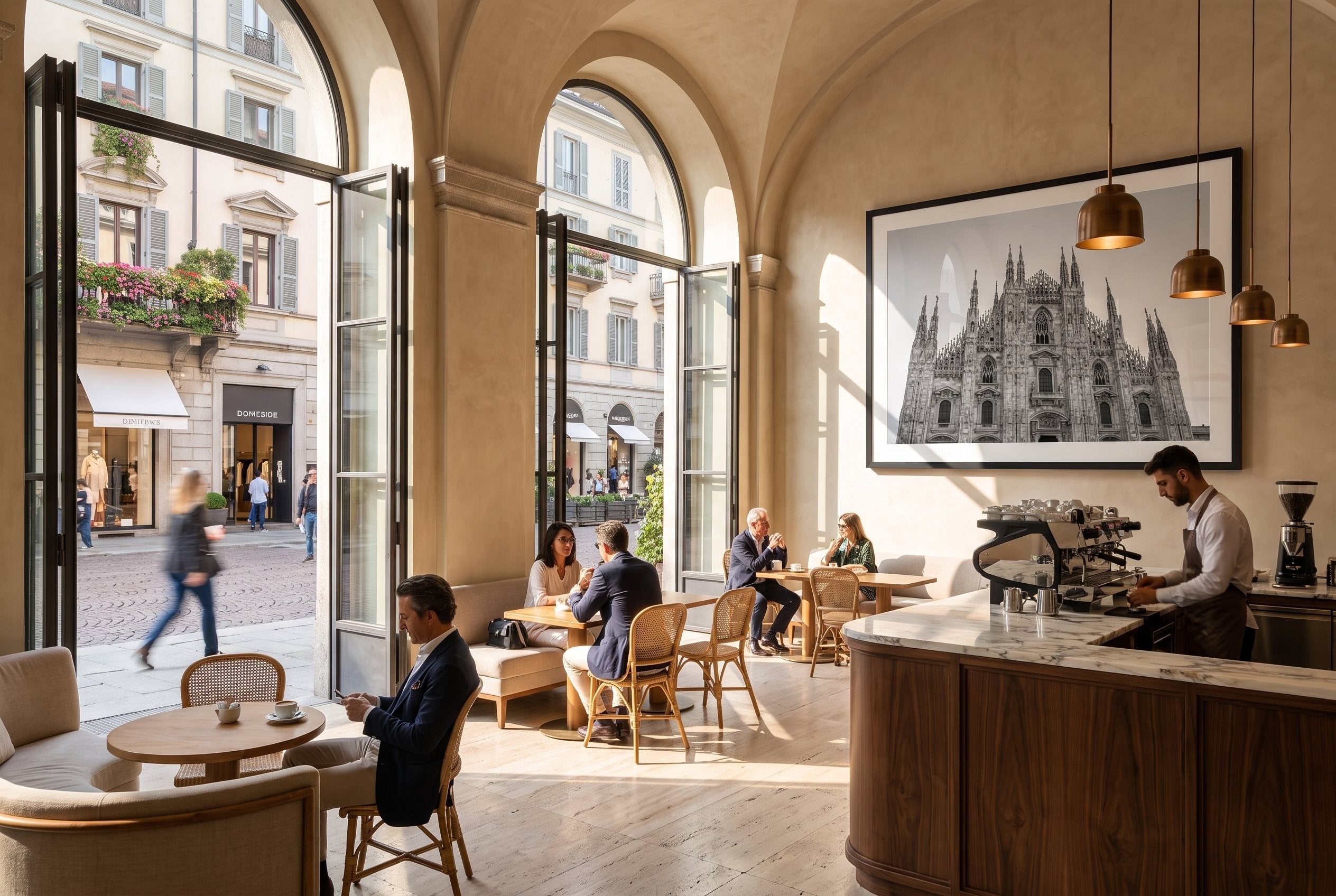 Milan Duomo in Monochrome Framed Print - Architecture by Peter Yan Studio