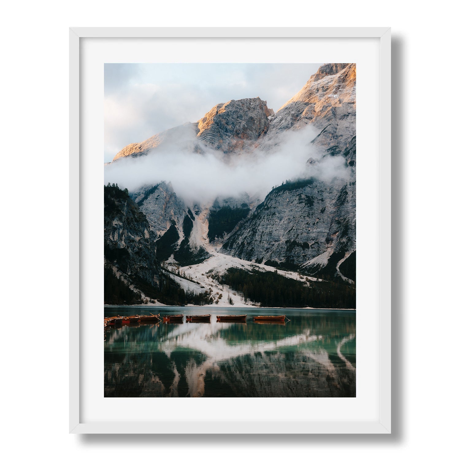 Morning Mist Dolomites Framed Print - Dolomites by Peter Yan Studio