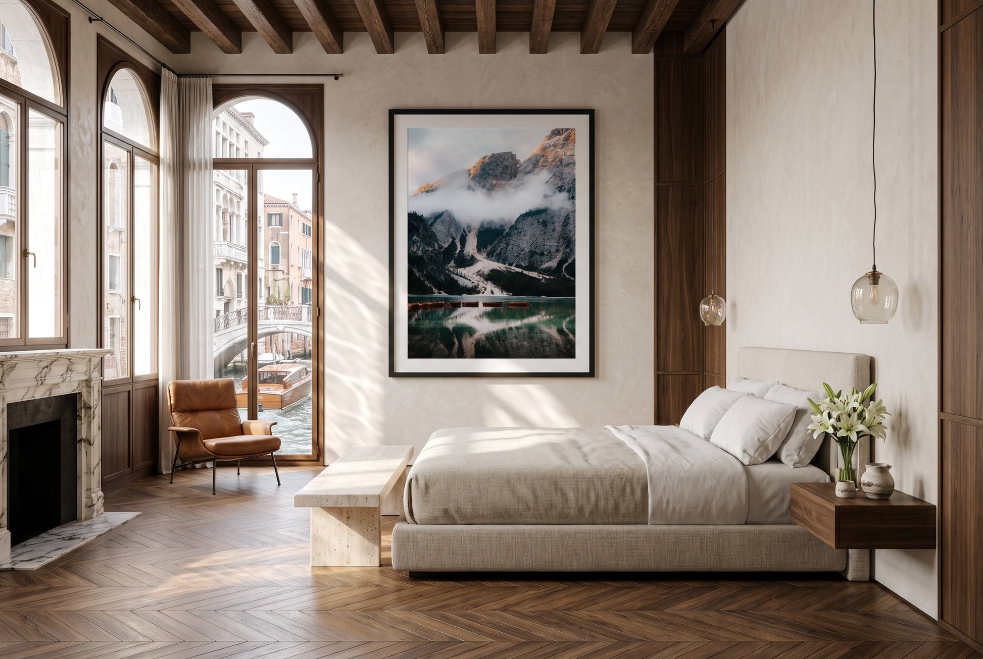 Morning Mist Dolomites Framed Print - Dolomites by Peter Yan Studio