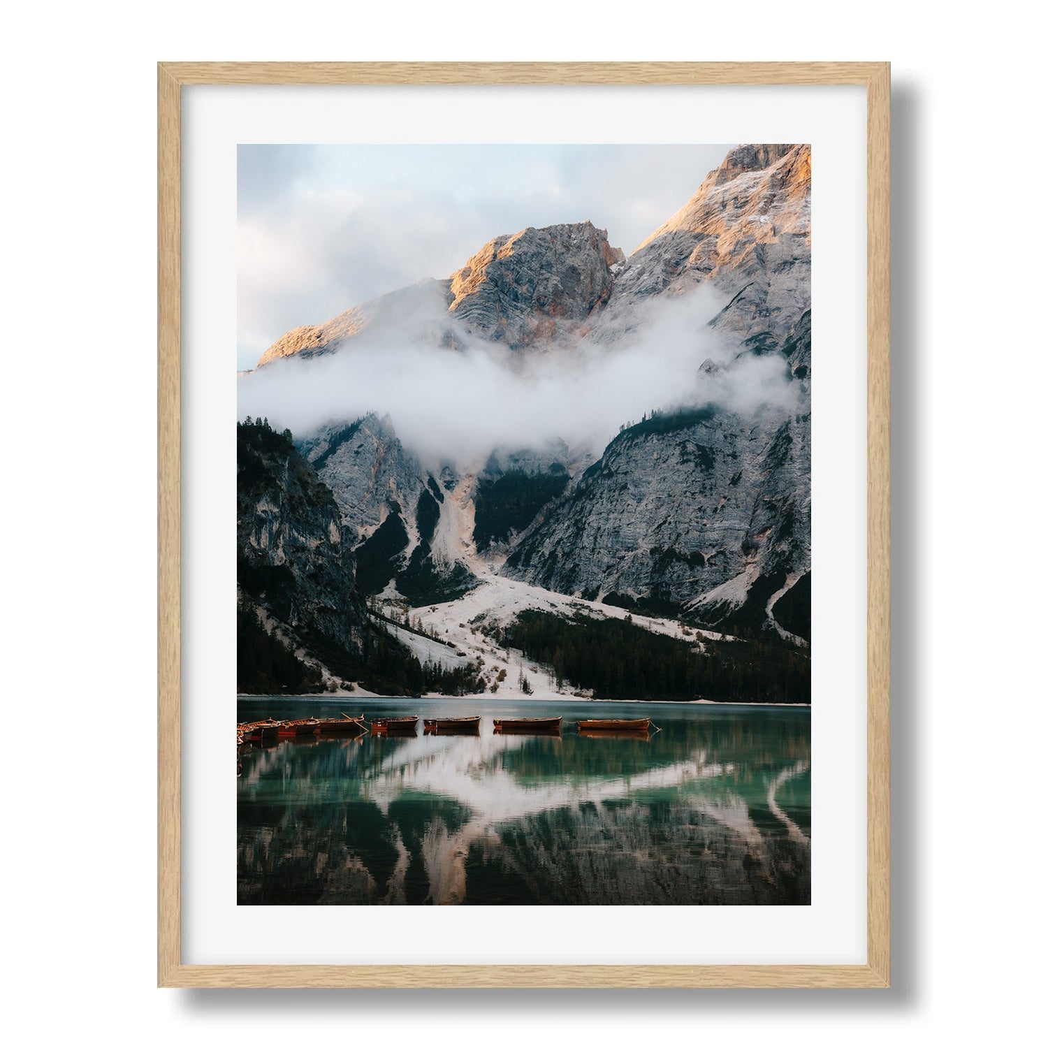 Morning Mist Dolomites Framed Print - Dolomites by Peter Yan Studio