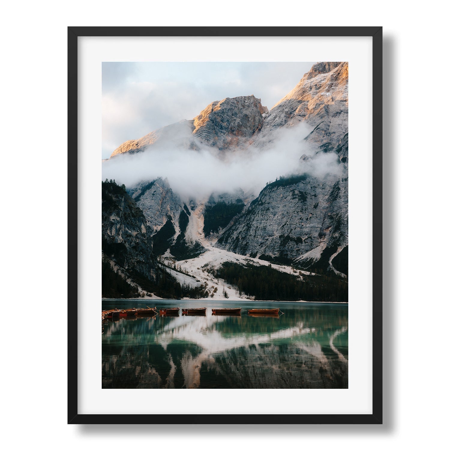 Morning Mist Dolomites Framed Print - Dolomites by Peter Yan Studio