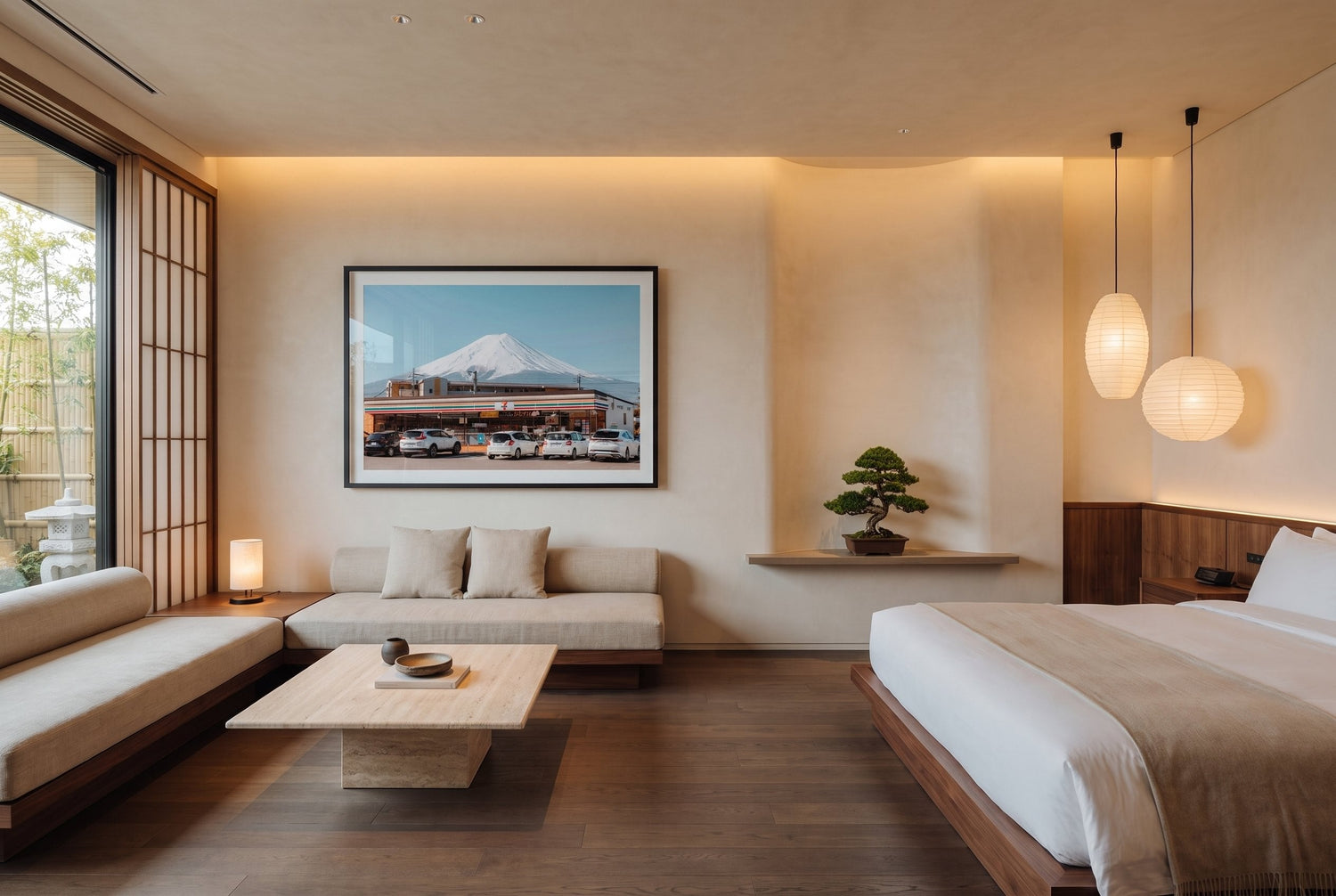Mt Fuji 7-11 Framed Print - Architecture by Peter Yan Studio