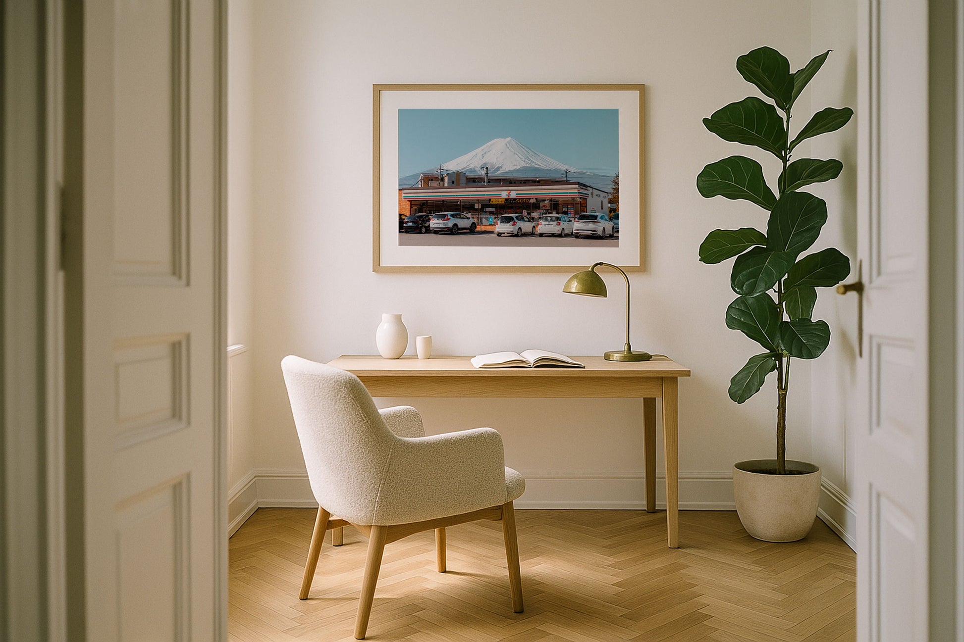Mt Fuji 7 - 11 Framed Print - Architecture by Peter Yan Studio