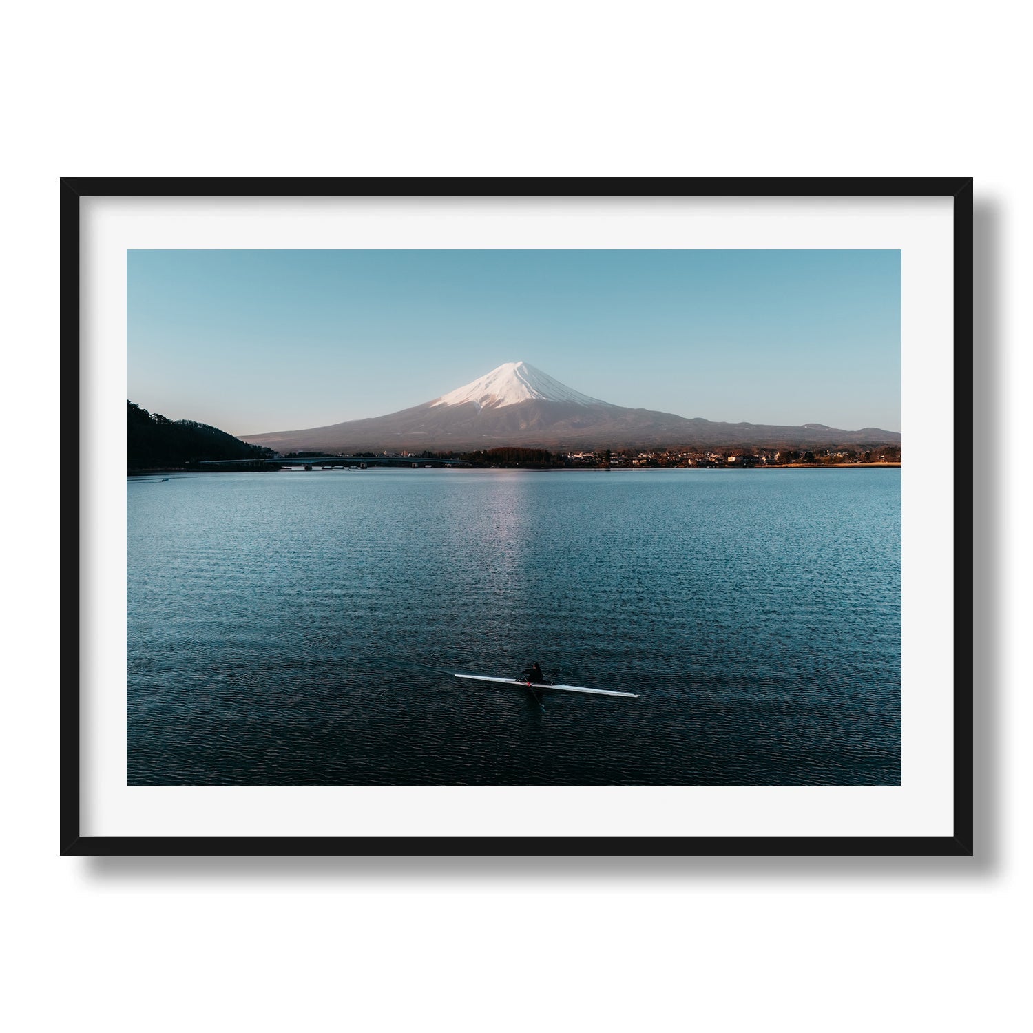 Mt Fuji Canoeing in Lake Kawaguchiko I - Peter Yan Studio Framed Photo Print Wall Art