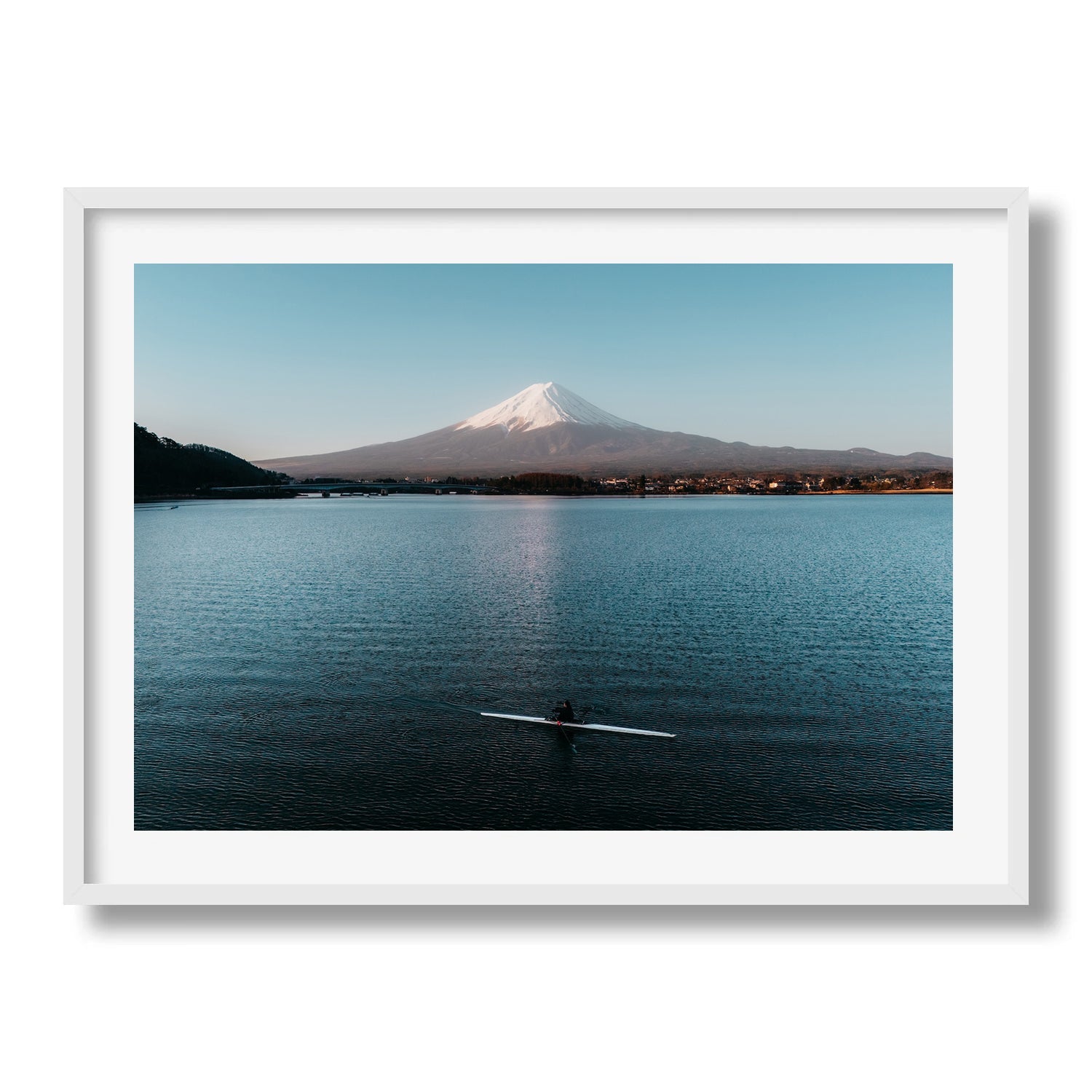 Mt Fuji Canoeing in Lake Kawaguchiko I - Peter Yan Studio Framed Photo Print Wall Art