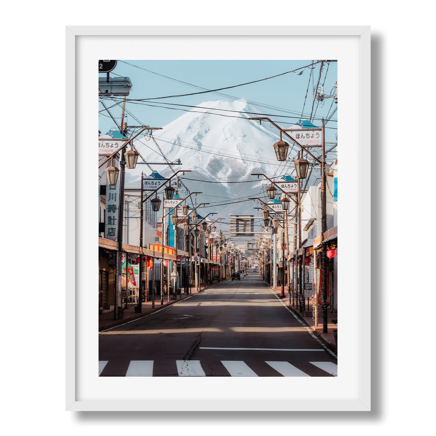 Mt Fuji Honcho Street II - Peter Yan Studio Framed Photo Print Wall Art