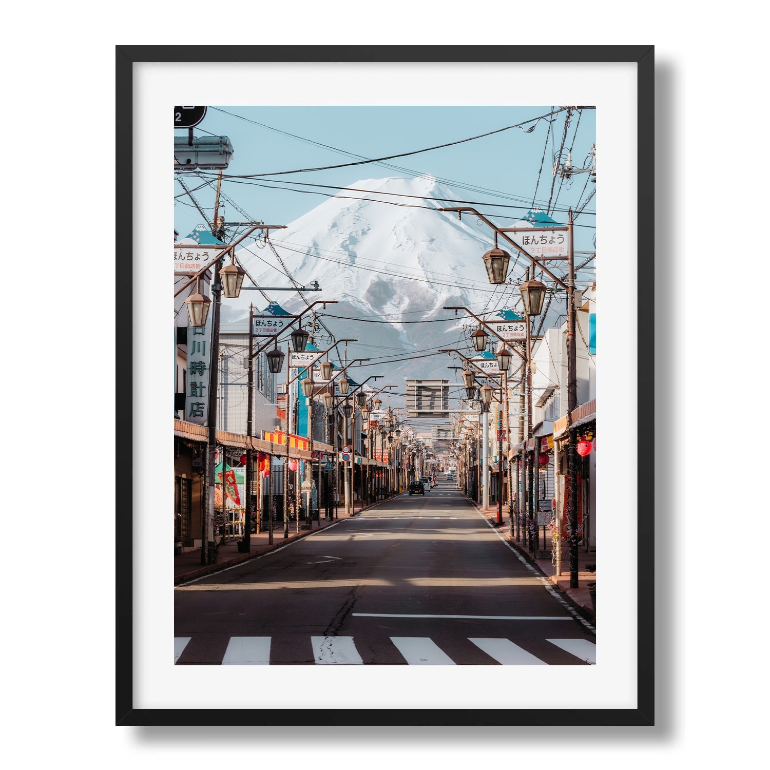 Mt Fuji Honcho Street II - Peter Yan Studio Framed Photo Print Wall Art