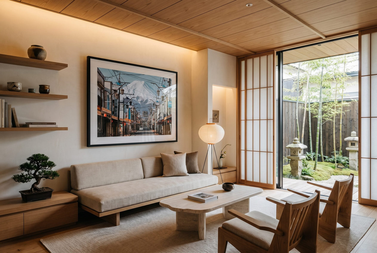 Mt Fuji Honcho Street Framed Print - Architecture by Peter Yan Studio