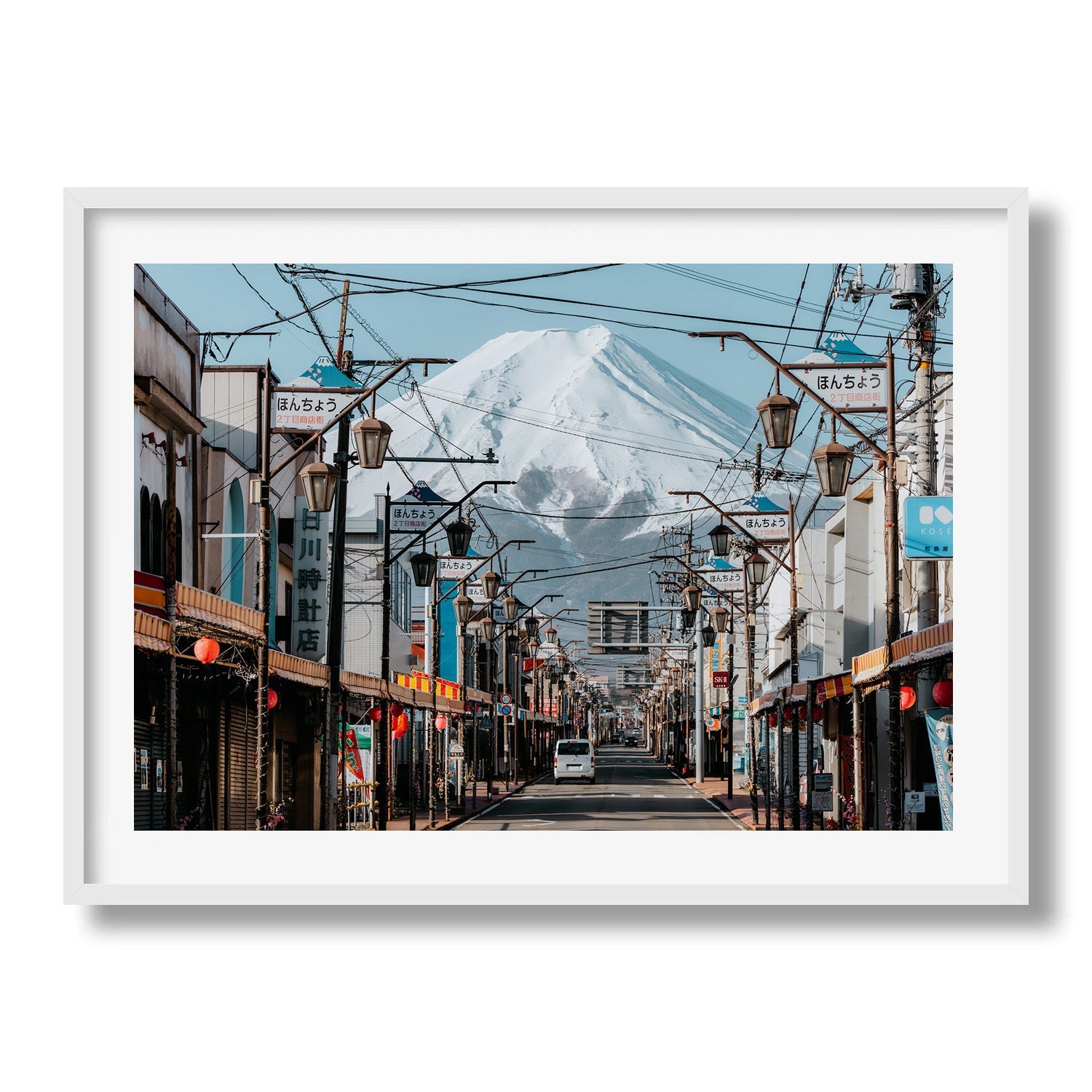 Mt Fuji Honcho Street - Peter Yan Studio Framed Photo Print Wall Art