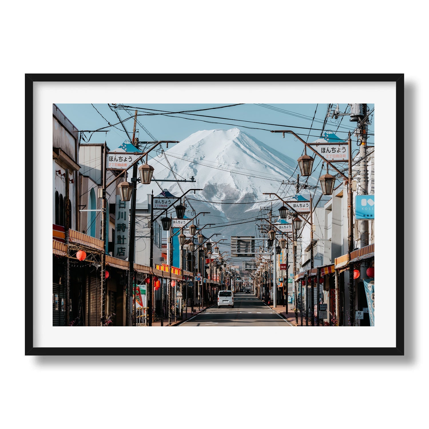 Mt Fuji Honcho Street - Peter Yan Studio Framed Photo Print Wall Art
