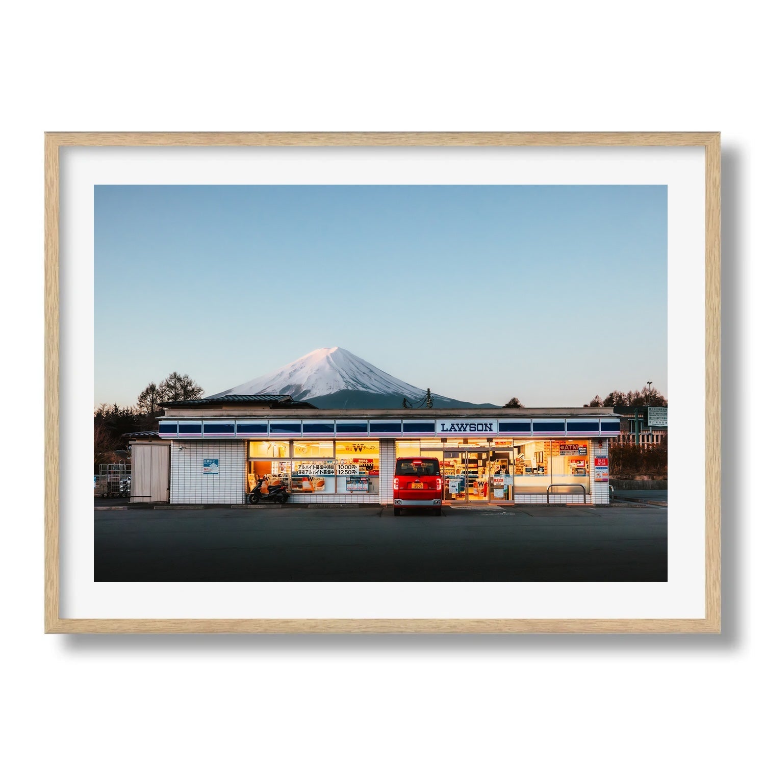 Mt Fuji Lawson Blue Hour - Peter Yan Studio Framed Photo Print Wall Art