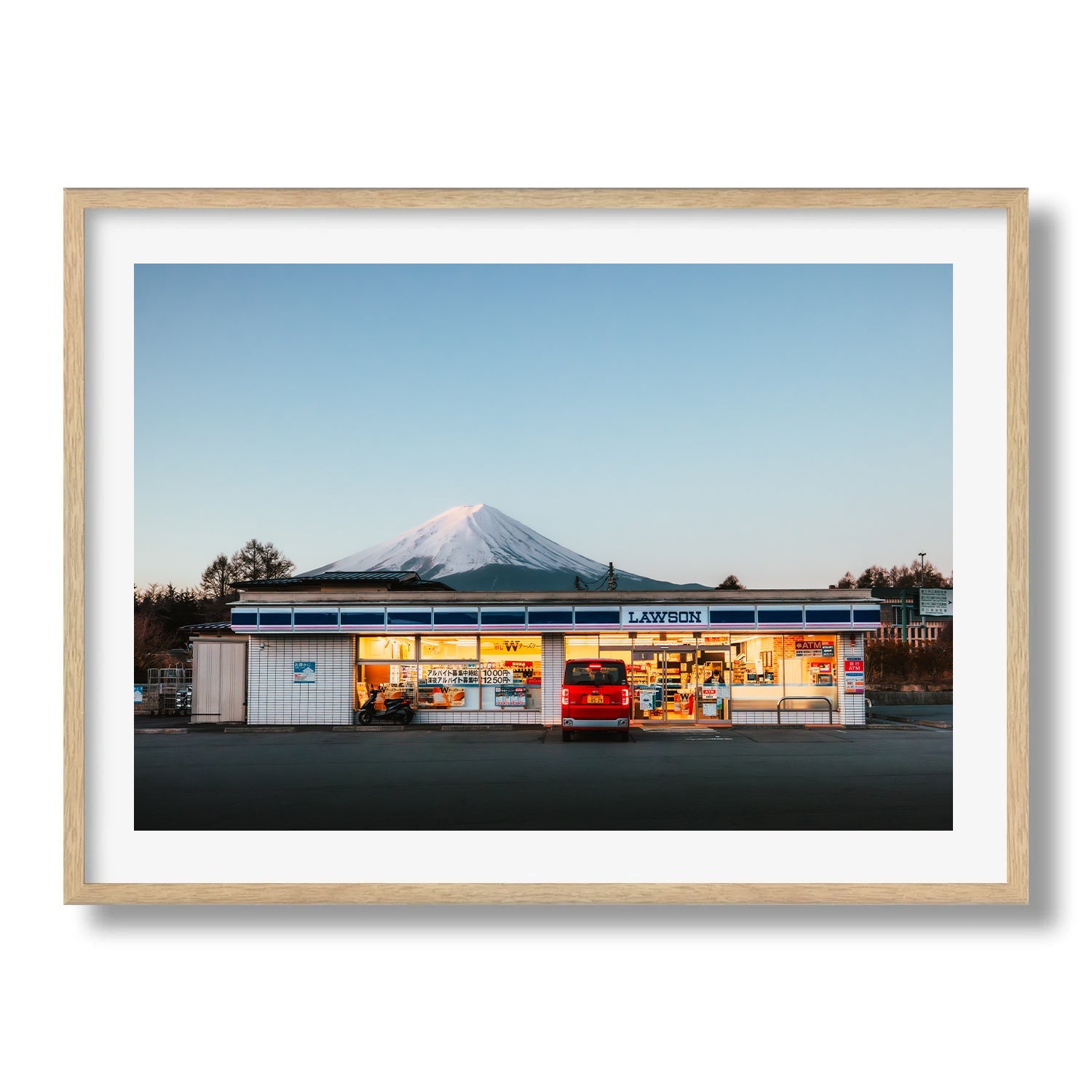 Mt Fuji Lawson Blue Hour Framed Print - Architecture by Peter Yan Studio