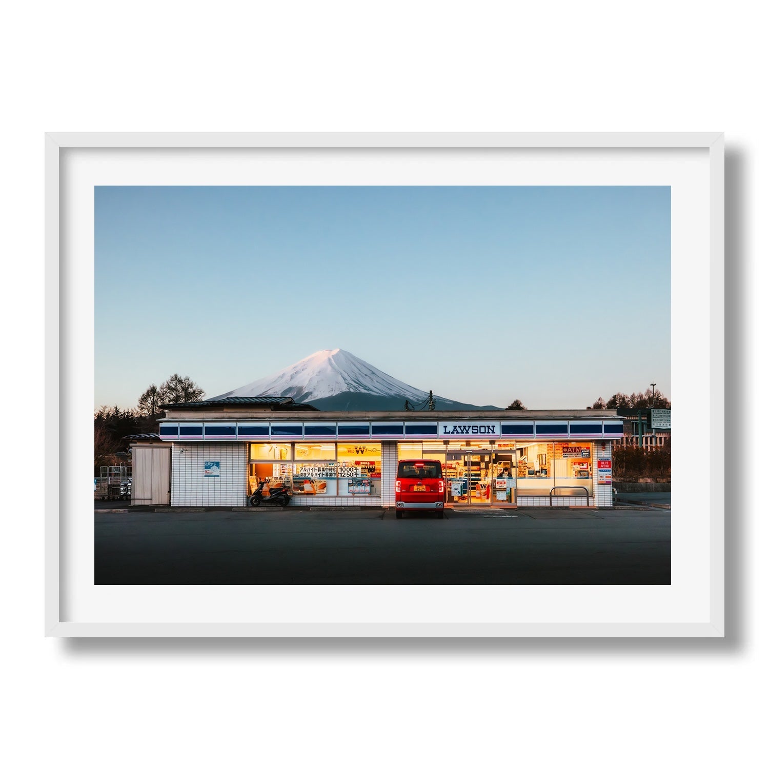 Mt Fuji Lawson Blue Hour Framed Print - Architecture by Peter Yan Studio