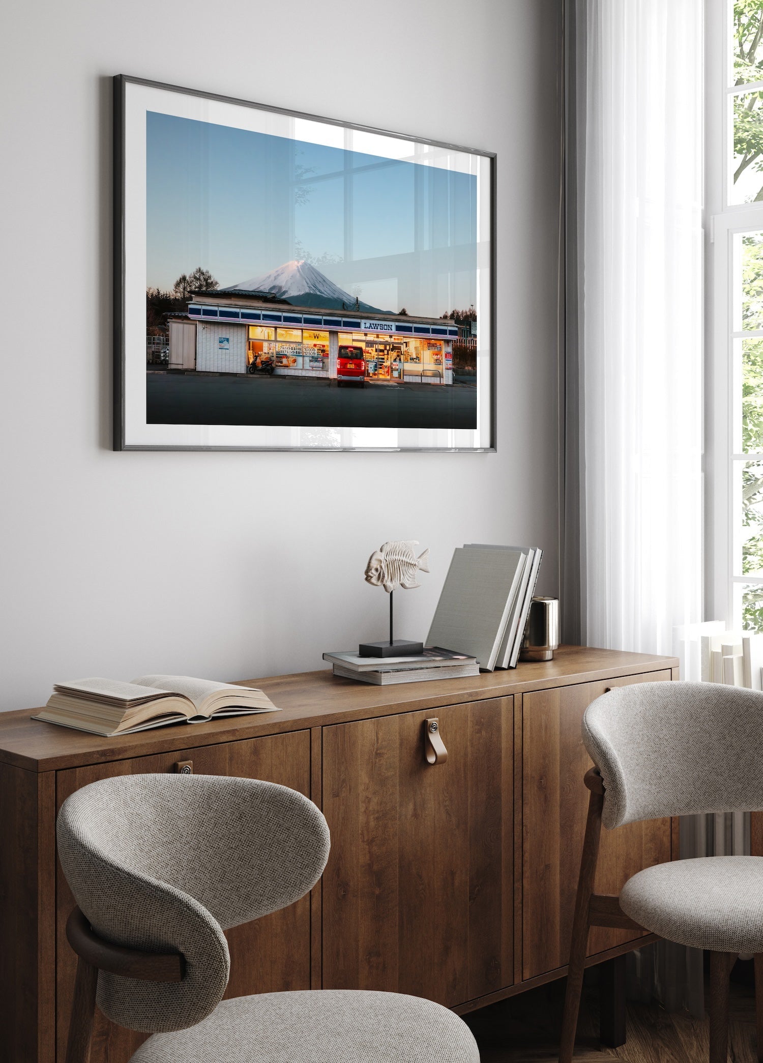 Mt Fuji Lawson Blue Hour - Peter Yan Studio Framed Photo Print Wall Art
