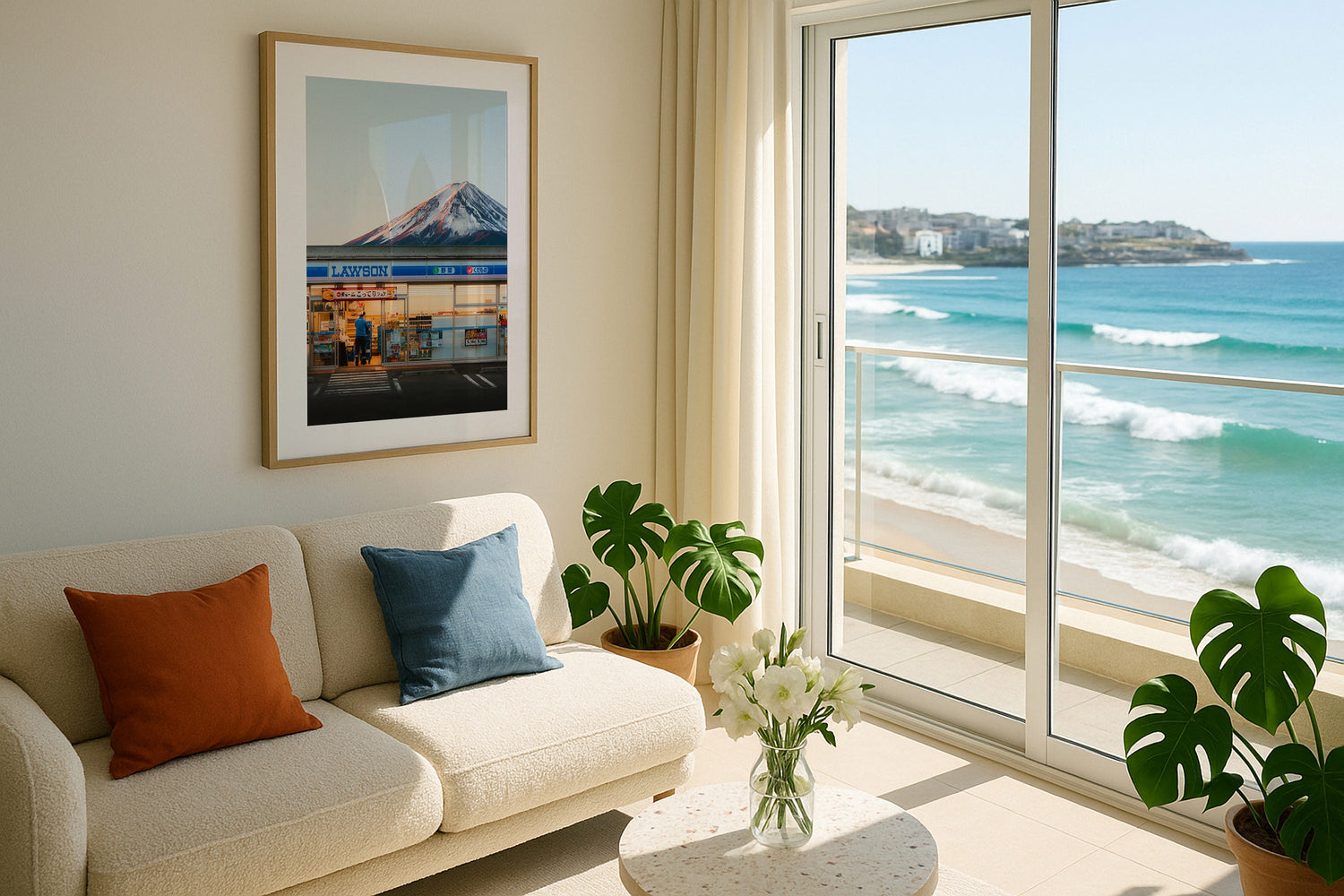 Mt Fuji Lawson Kawaguchiko Station II Framed Print - Architecture by Peter Yan Studio