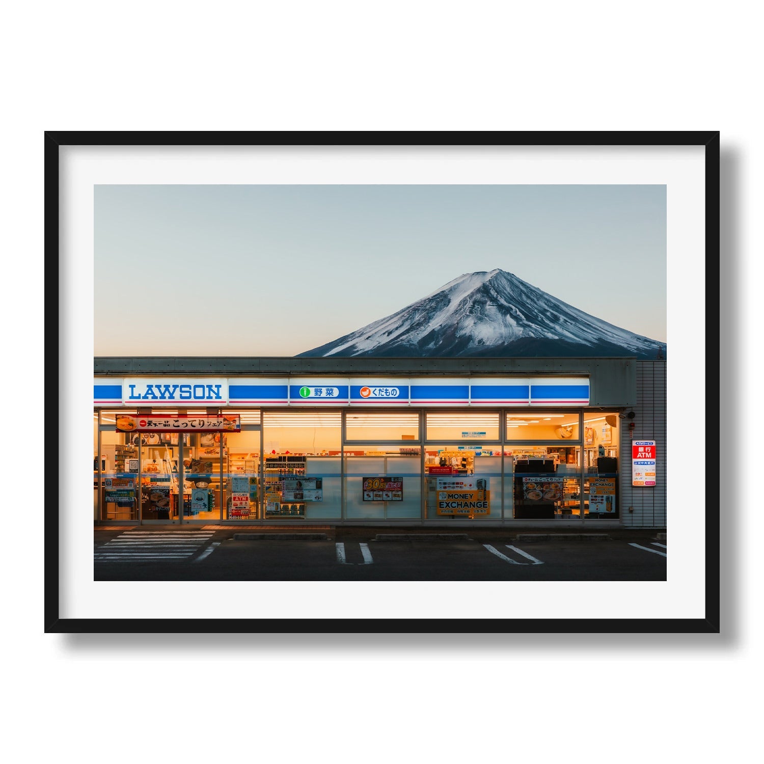 Mt Fuji Lawson Kawaguchiko Station Framed Print - Architecture by Peter Yan Studio